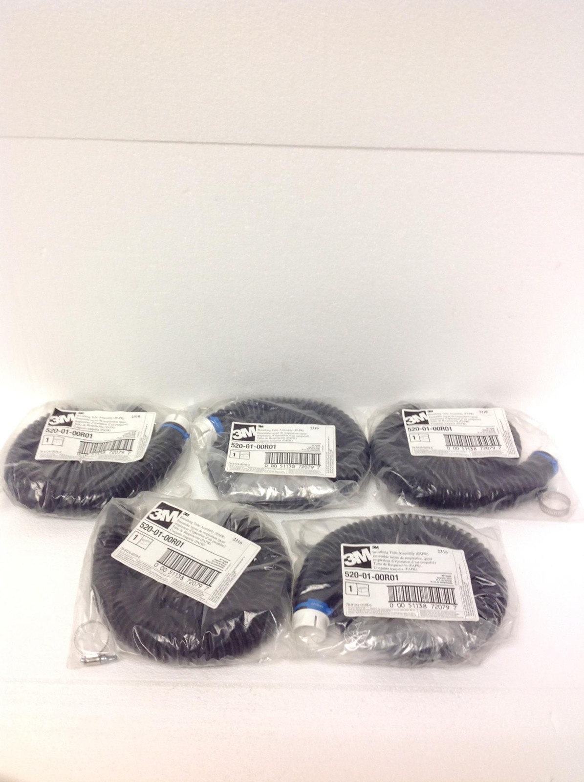 NEW Lot Of 2 3M 520-01-00R01 36″ Breathing Tube Assembly FREE SHIPPING