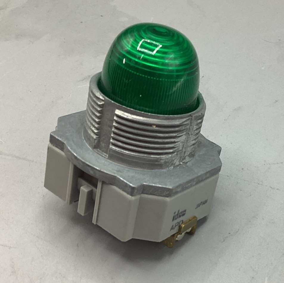 USED IDEC APD199N-G-120V Heavy Duty Green Indicator Pilot Light