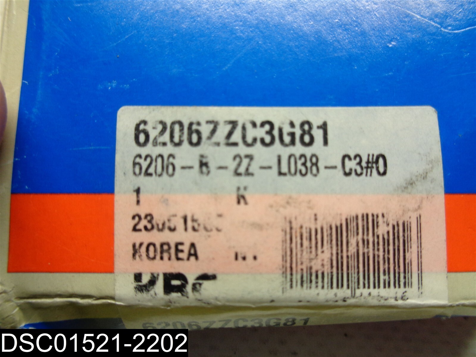 6206ZZC3G81 KBC Bearing 6206-B-2Z-L038-C3#0