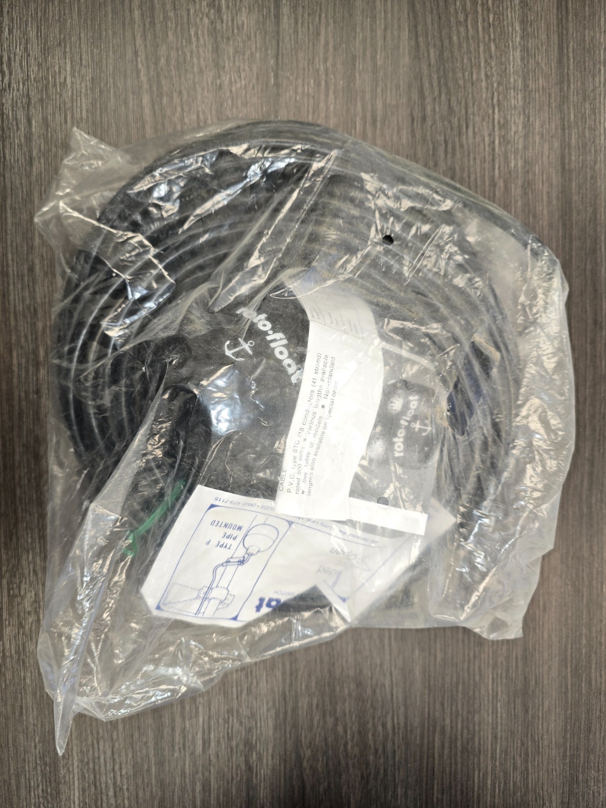 40ft Roto-Float Direct Acting Float Switch Type S 250 V, 125 VA, 120 VAC