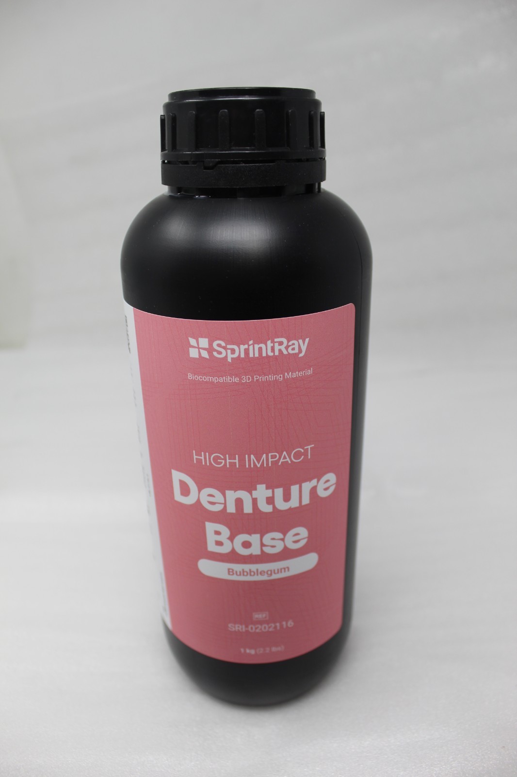 SprintRay High Impact Denture Base Bubblegum 1Kg 2.2Lbs SRI-0202116 Exp Nov 2024