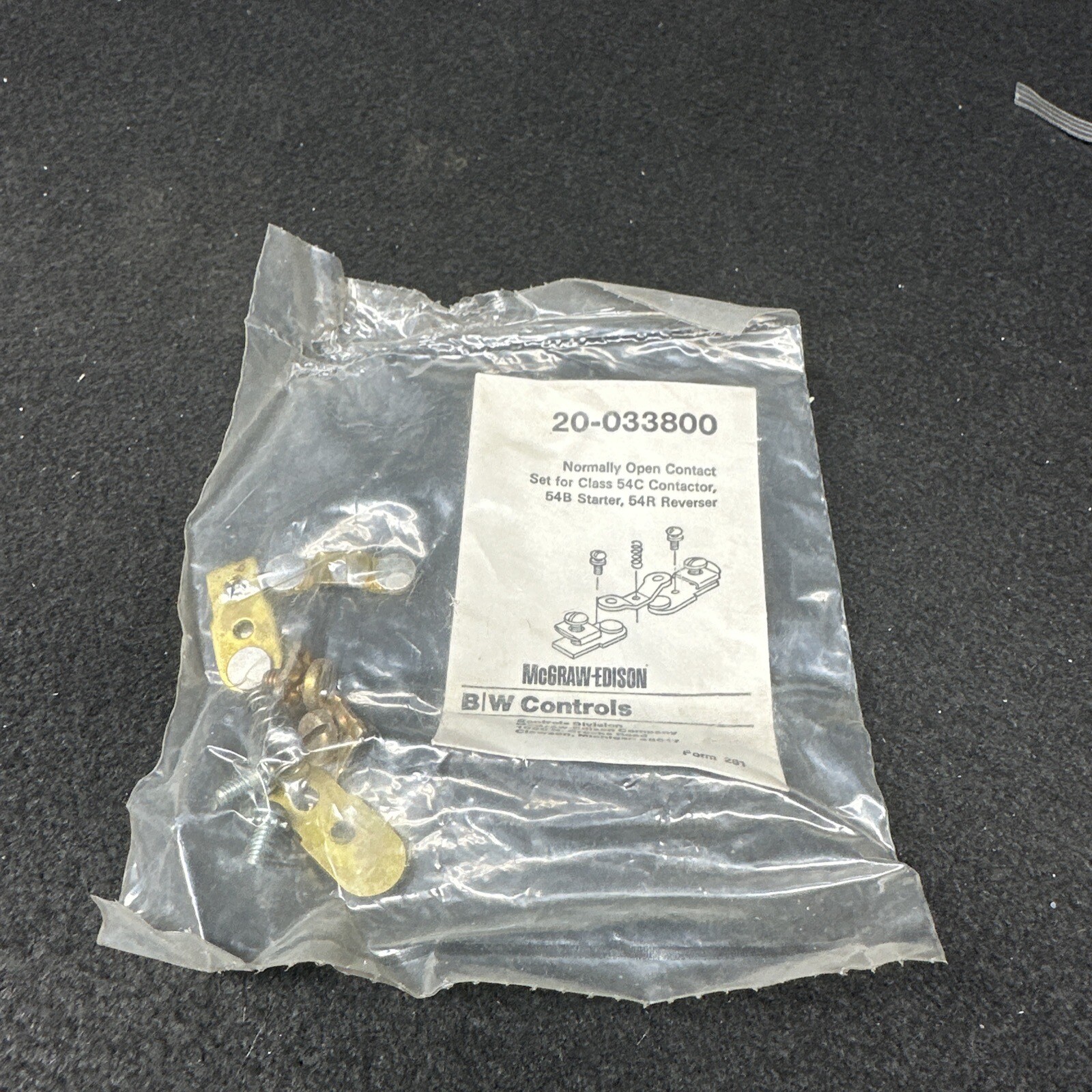 MCGRAW EDISON 20-038000 CONTACT SET (st741)