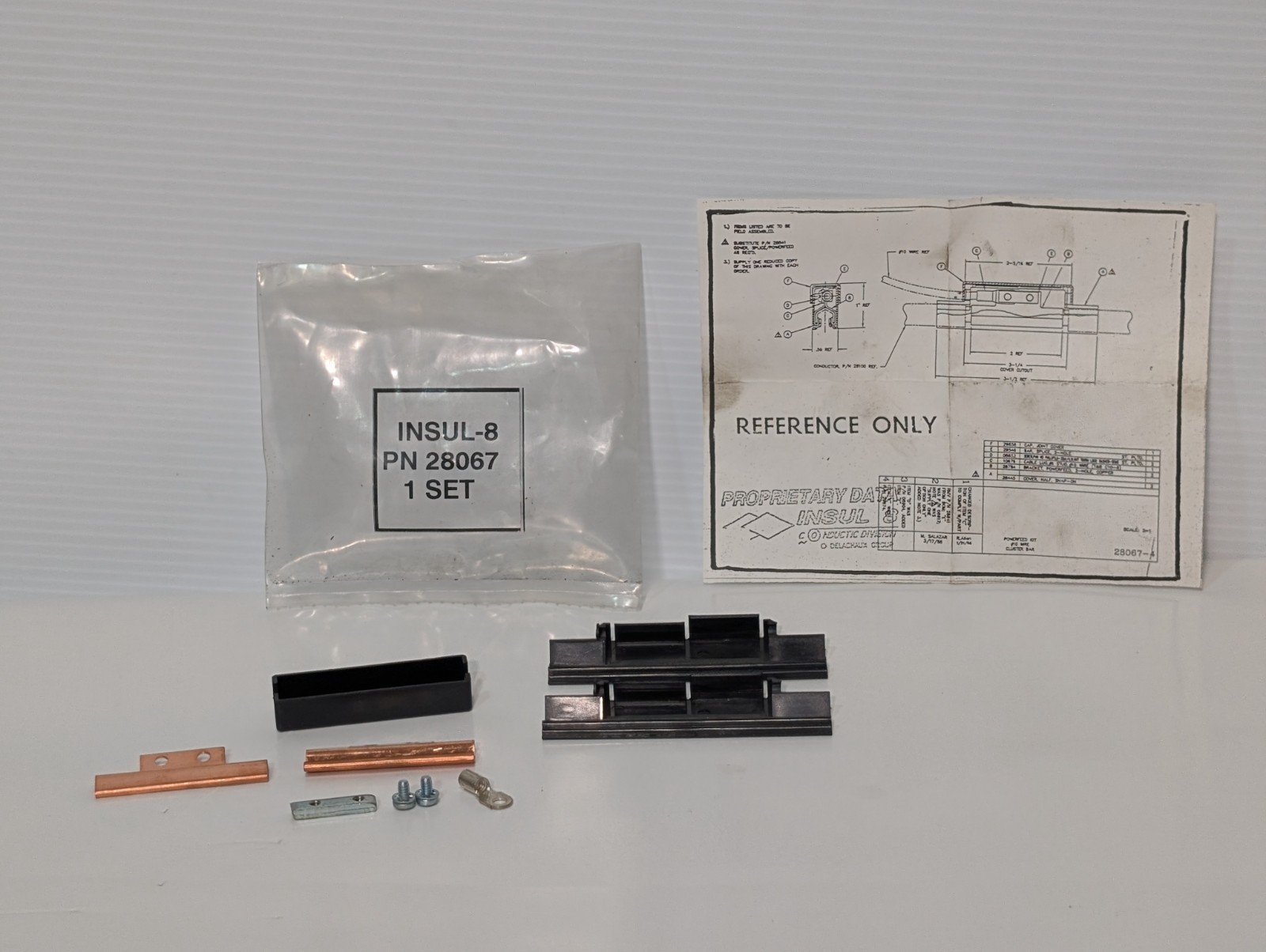 Lot of 2: INSUL-8 28067 industrial in-line power feed component kits #10 Wire