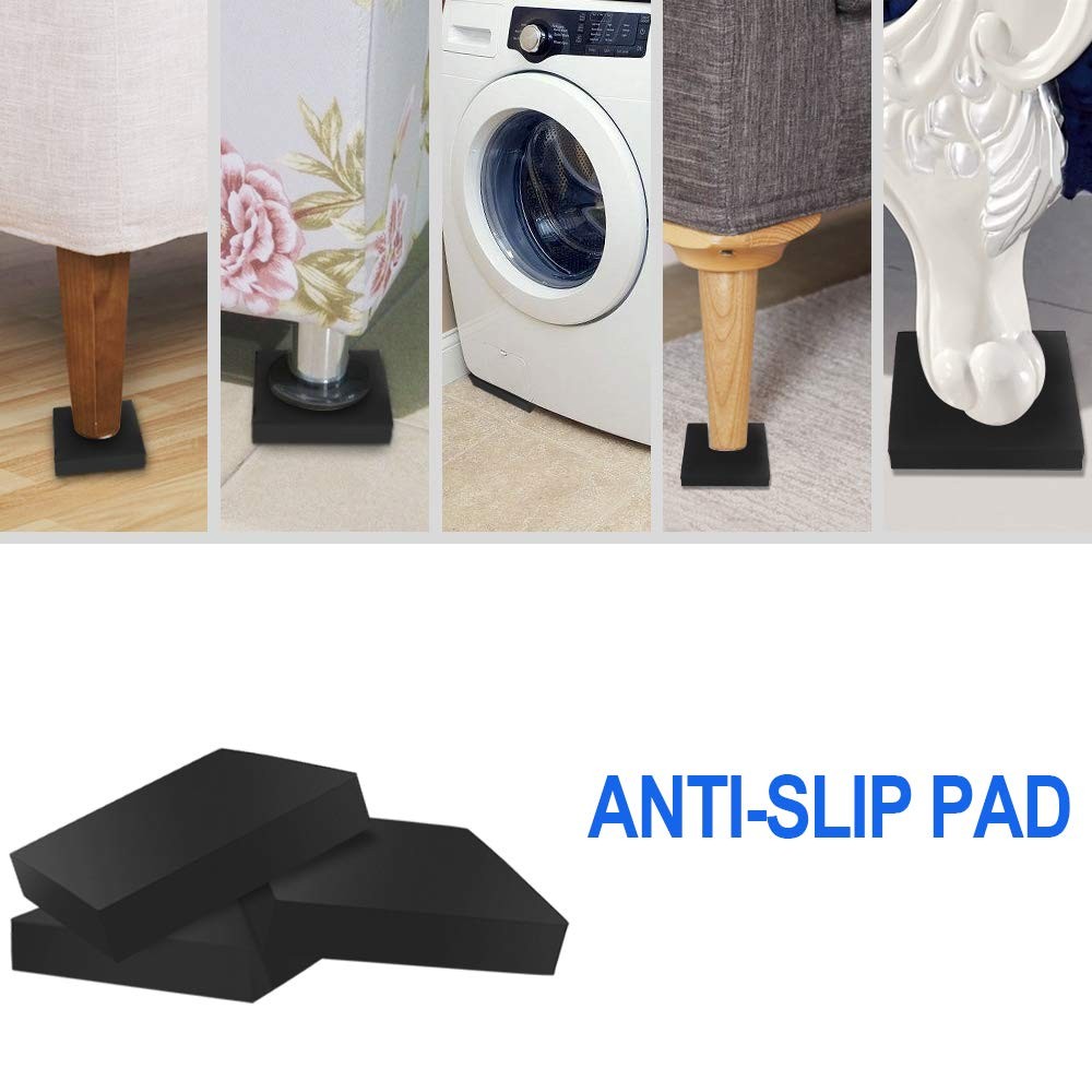 10 Pack AntiVibration Washer Mat, Shock Absorbing Washer Pads, NonSkid Protec…