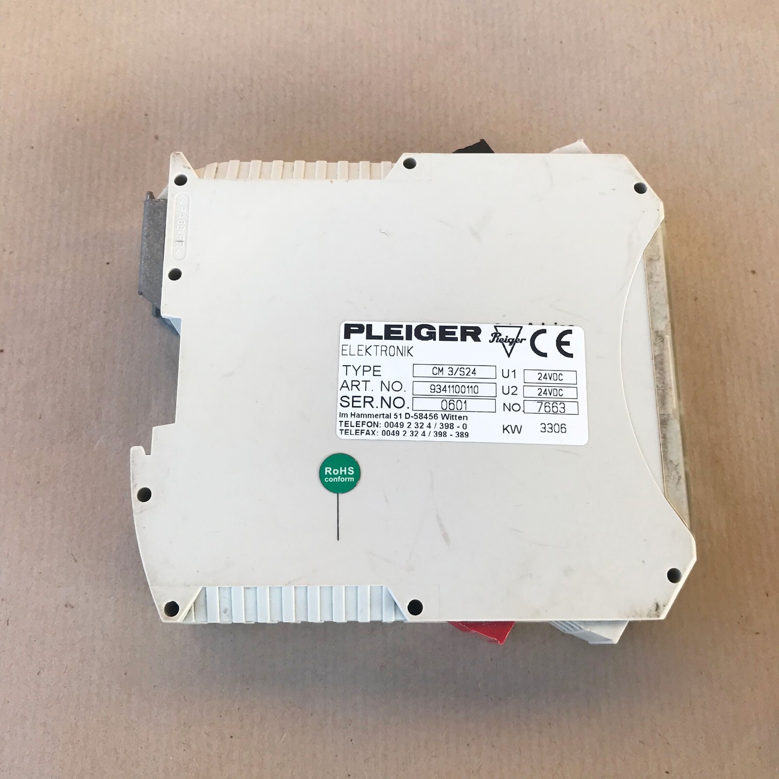 Pleiger CM3/S24 Control Module 9341100110
