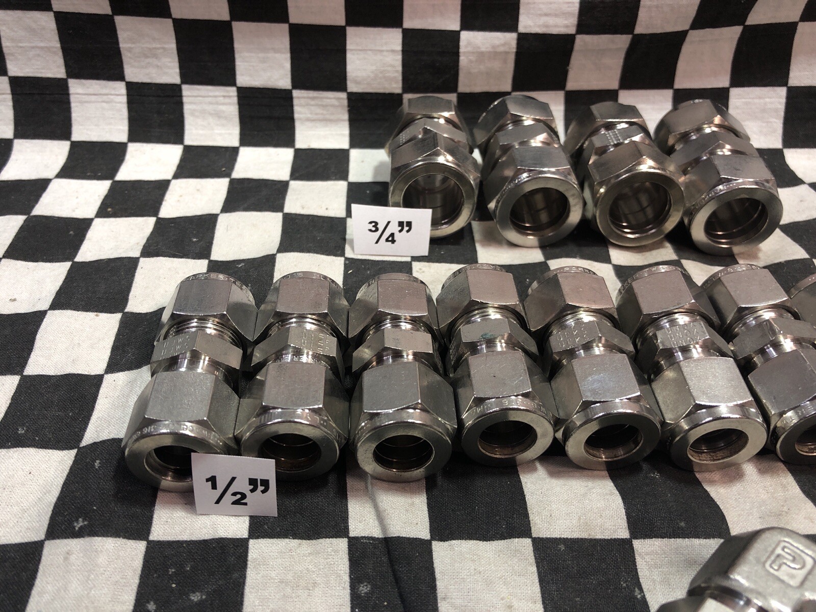 Parker Union Elbow 1/2” & 3/4”, 12-12 HBZ-SS, 8-8 HBZ-SS, 8-8 EBZ-SS #1174Q2