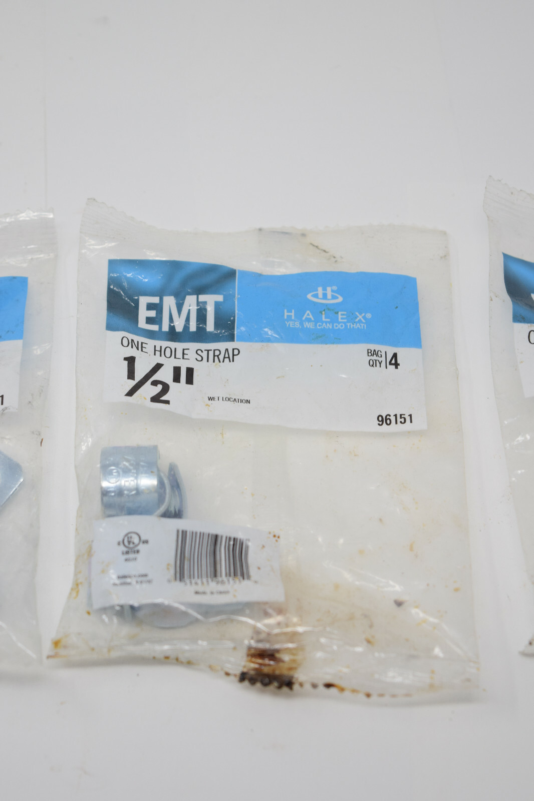 New lot of 12 Halex 96151 1/2″ One Hole EMT Strap