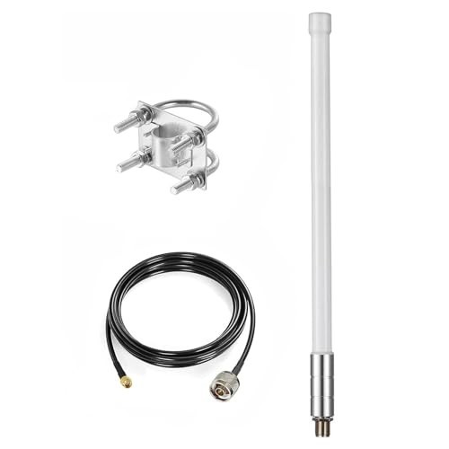 Outdoor Dual Band ADS-B Antenna 1090MHz 978MHz 5dBi Fiberglass 10Ft SMA Cable