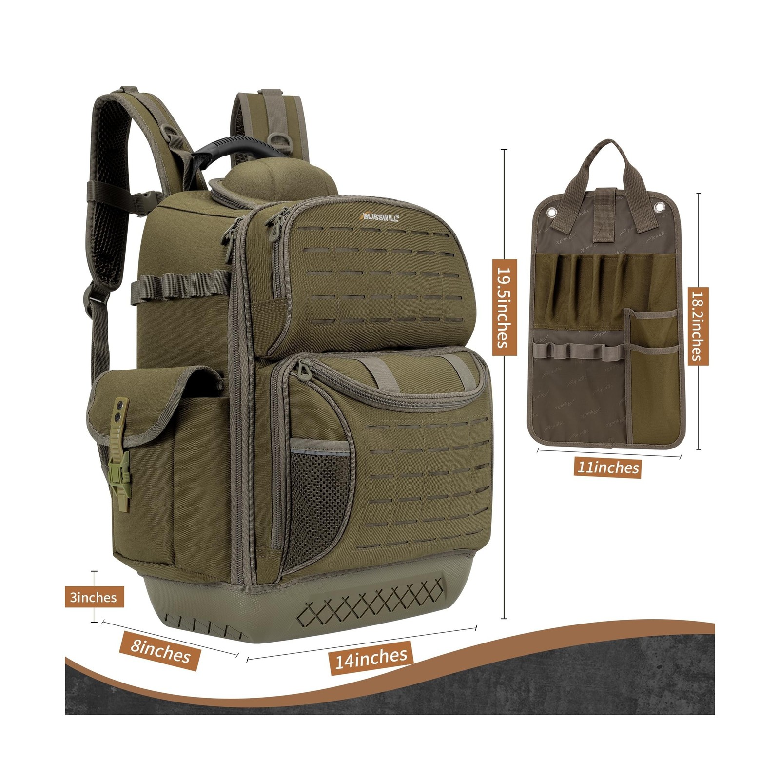 BLISSWILL Tool Bag Backpack for men,Heavy Duty Tool Backpack Bag with Waterpr…