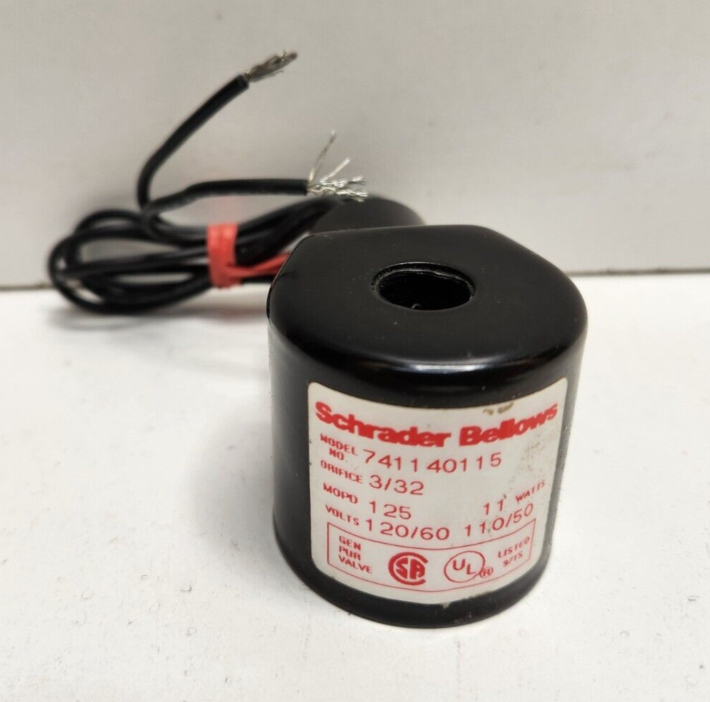 NEW OLD STOCK! SCHRADER BELLOWS 120V SOLENOID COIL 741140115