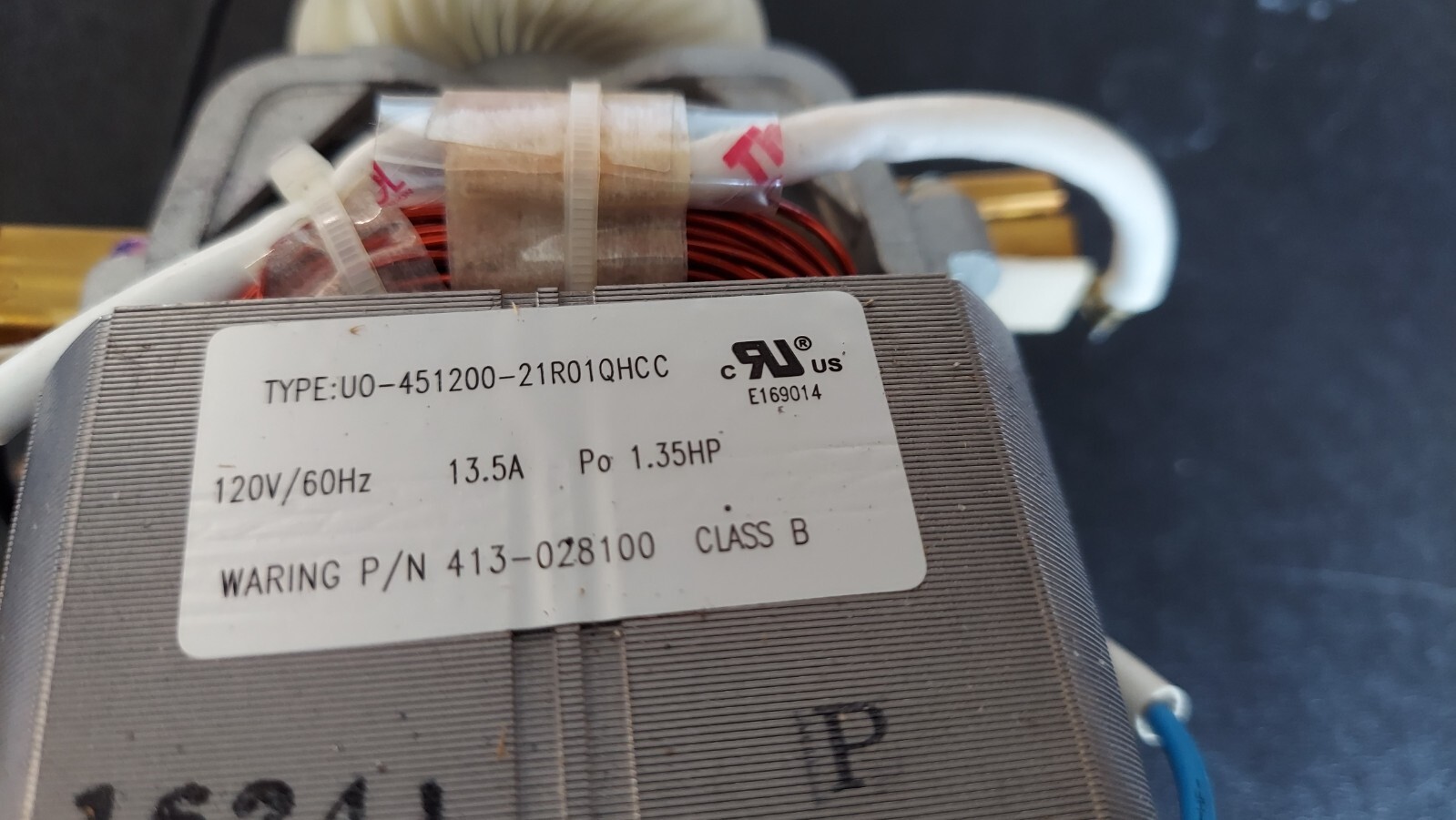 New Waring 413-028100 UO-451200-21R0QHCC Motor L@@K