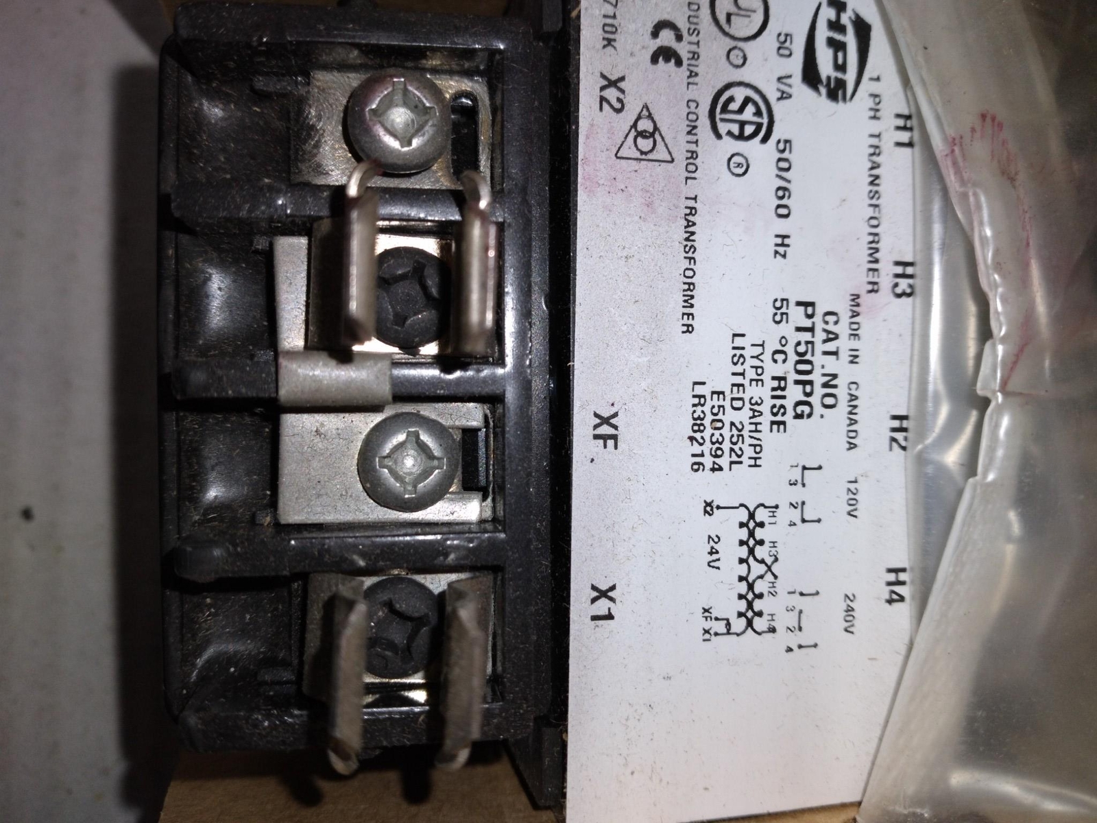HPS PT50PG 50VA 50/60HZ 3AH/PH 24V
