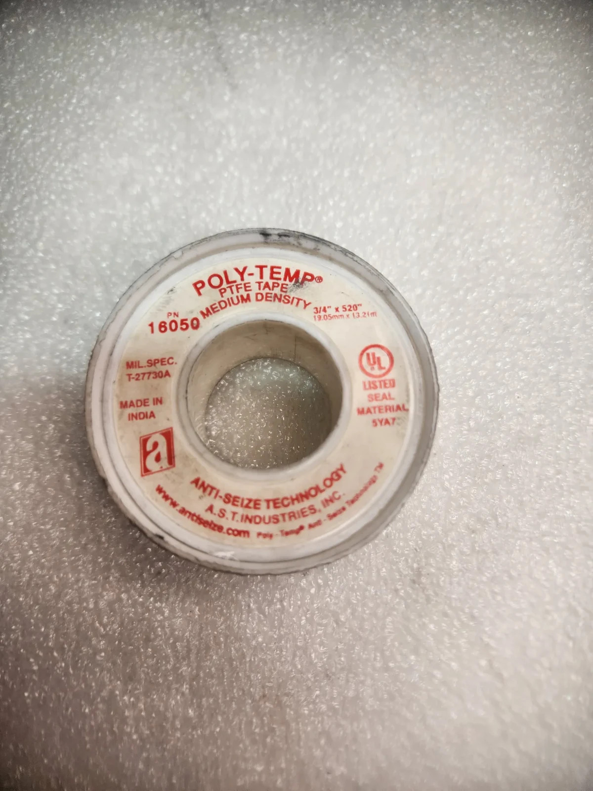 POLY-TEMP 16050 PTFE TAPE MEDIUM DENSITY