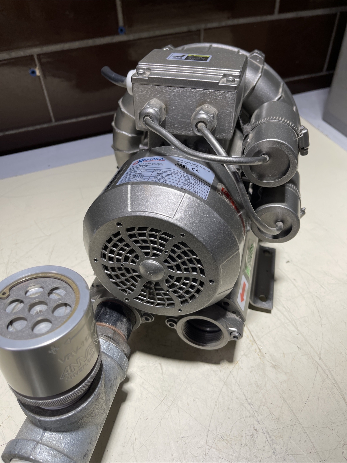 Republic HRC101 0.5kW 115-230V Vacuum Blower ~ Warranty