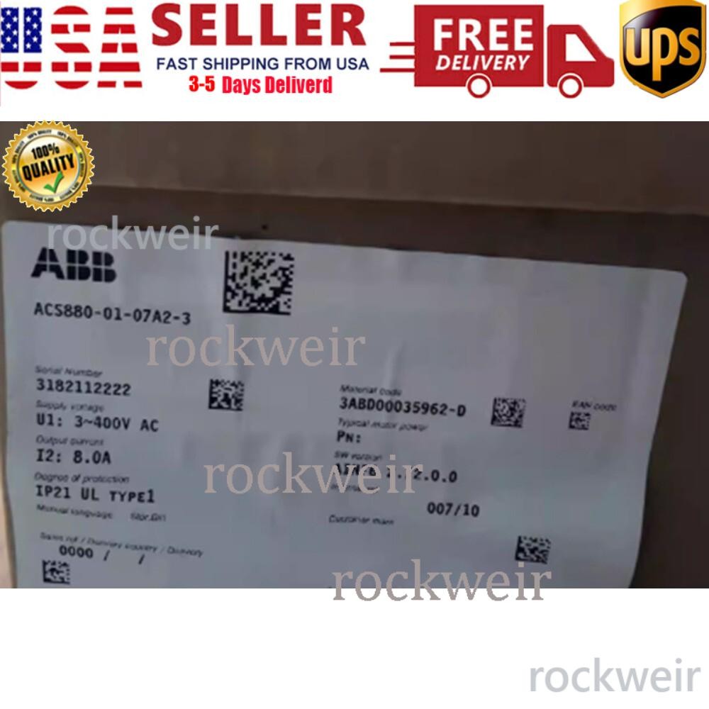 New In Box ABB ACS880-01-07A2-3