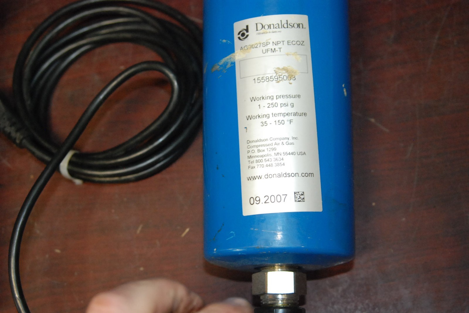 Donaldson Ultrafilter AG0027-SP, UFM-T, 1″ NPT **This is for ONE**