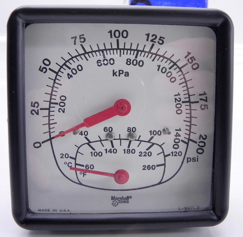 Marshalltown Pressure & Temperature Gauge G10347