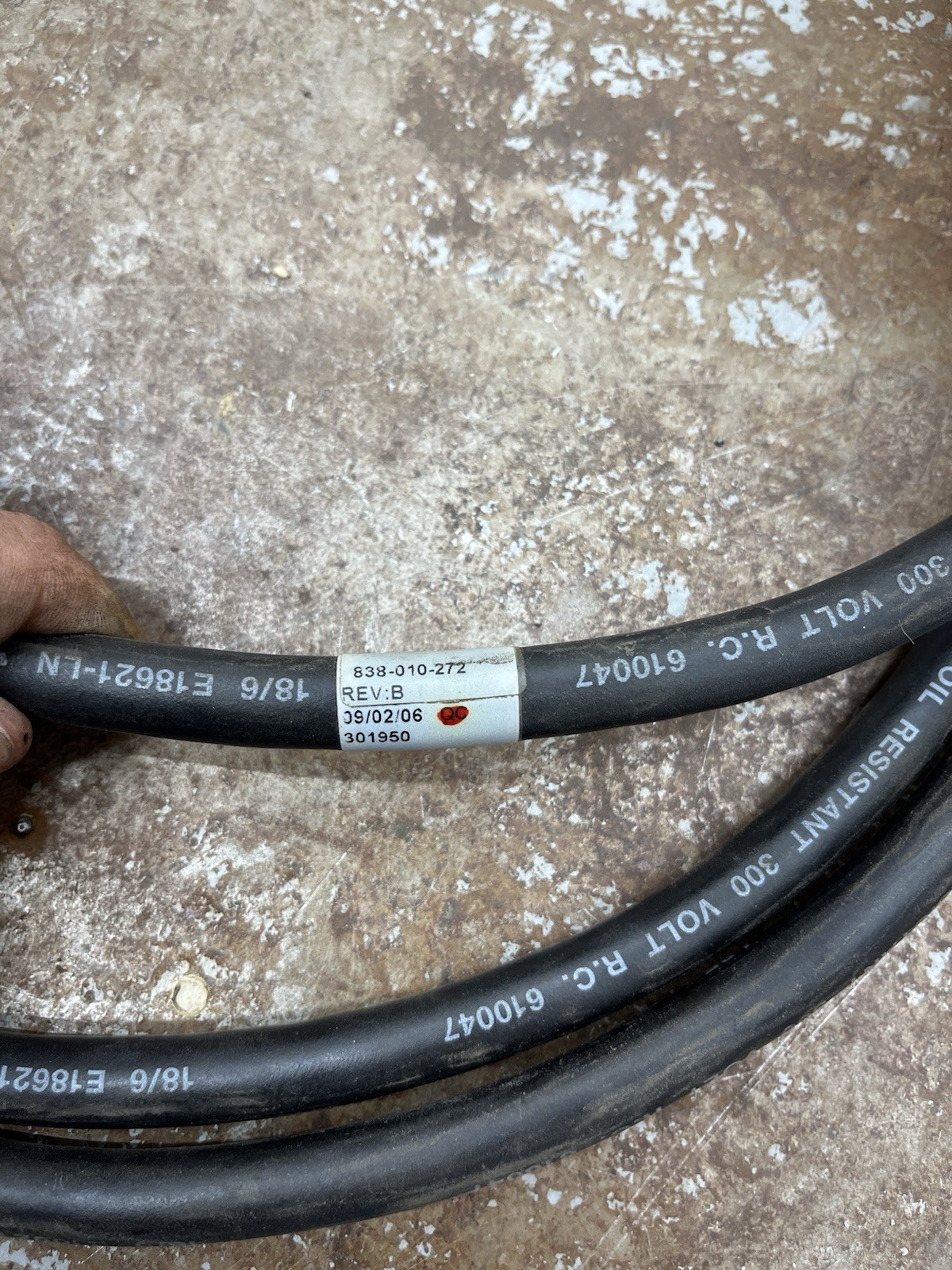 838-010-272: Raymond Forklift CABLE ASSEMBLY INTERIM A (J18
