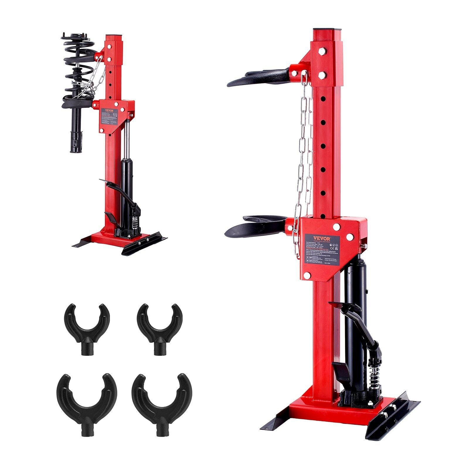 Strut Spring Compressor, 4.5 Ton/9920 LBS Hydraulic Jack Capacity, 1 Ton Rated