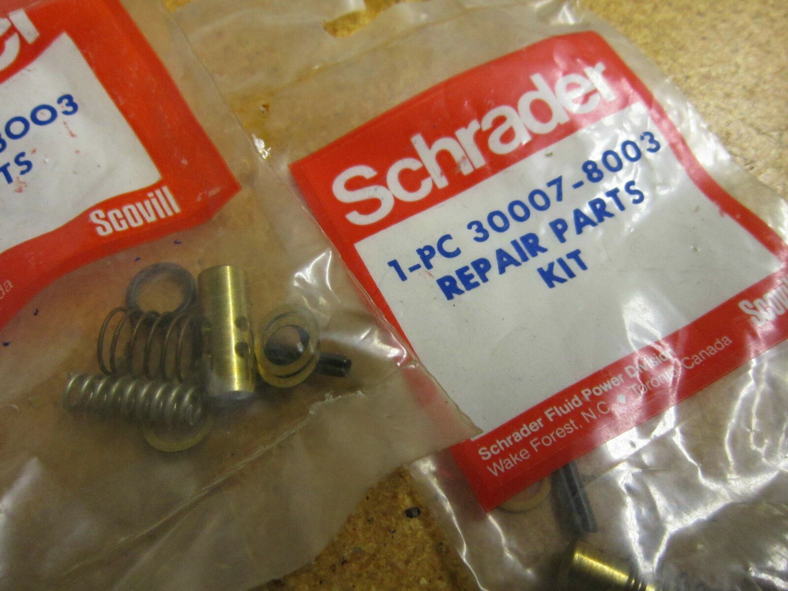 (4)Schrader 30007-8003 Repair Parts Kit New