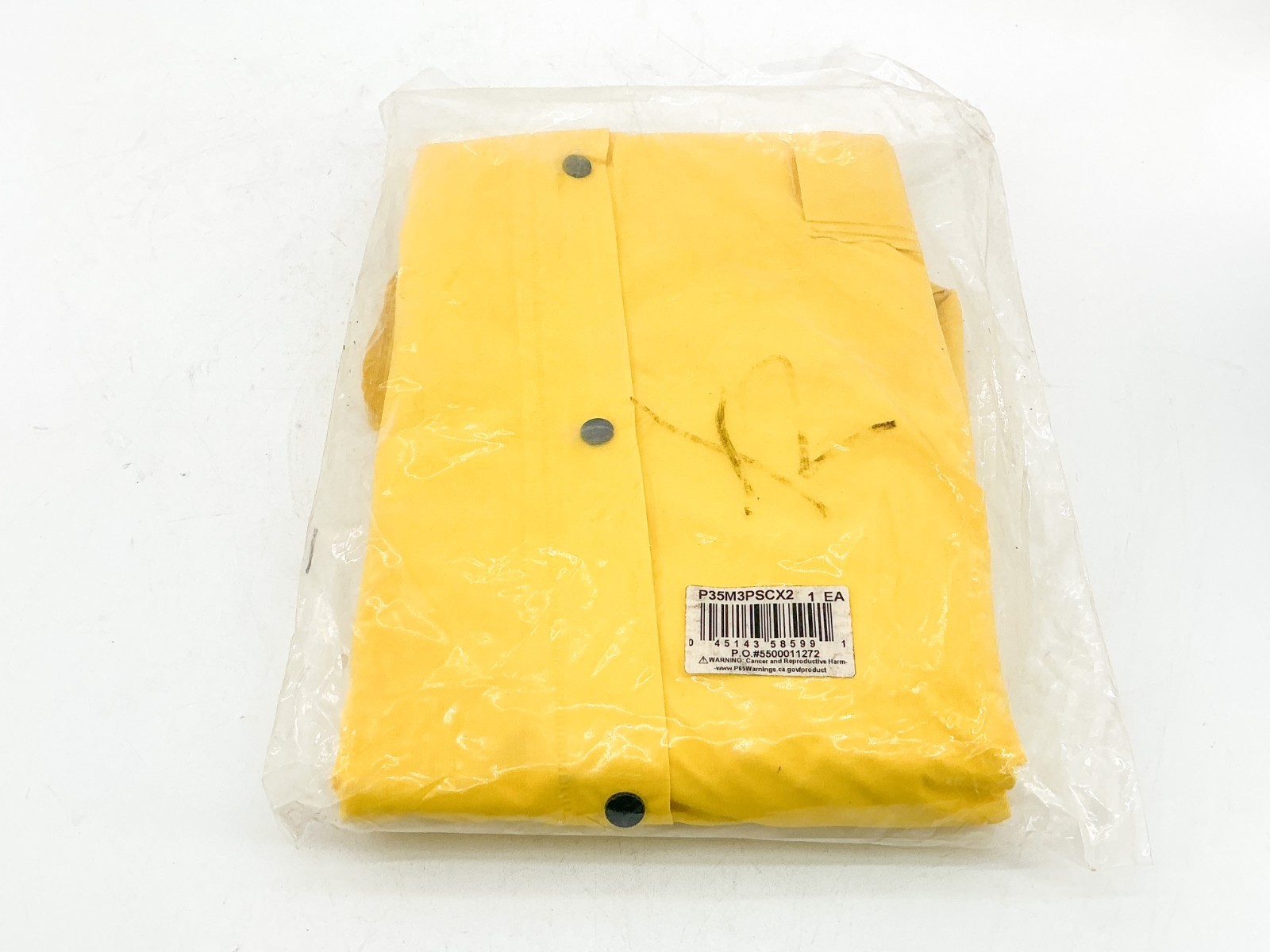 New Lot of 2 MCR Safety 200CX2 Classic Yellow PVC Rain Coat 2XL