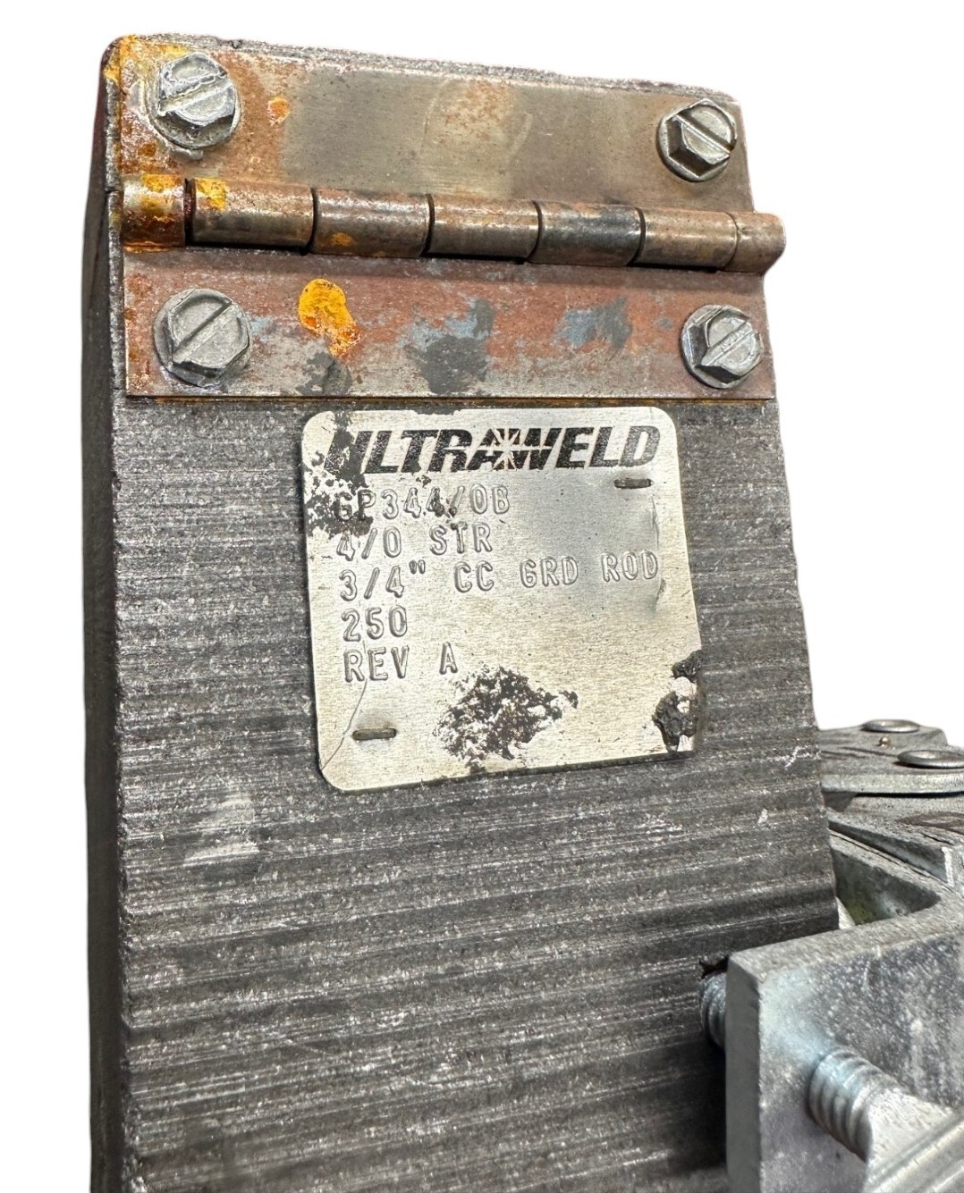 ULTRAWELD GP344/0B, 4/0 STR to 3/4 Cc Ground Rod W/ MH1 Mold Handle Clamp *SALE*