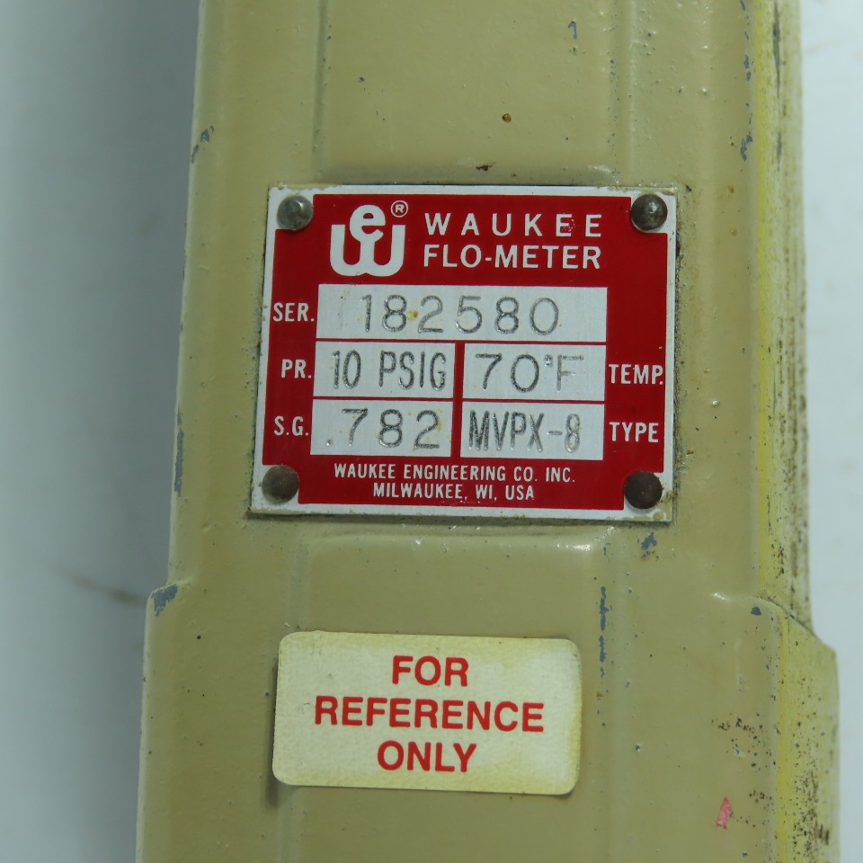 Waukee MVPX-8 Flo-Meter Gas Flow Meter PR 10PSIG 1-1/4″ NPT SG .782