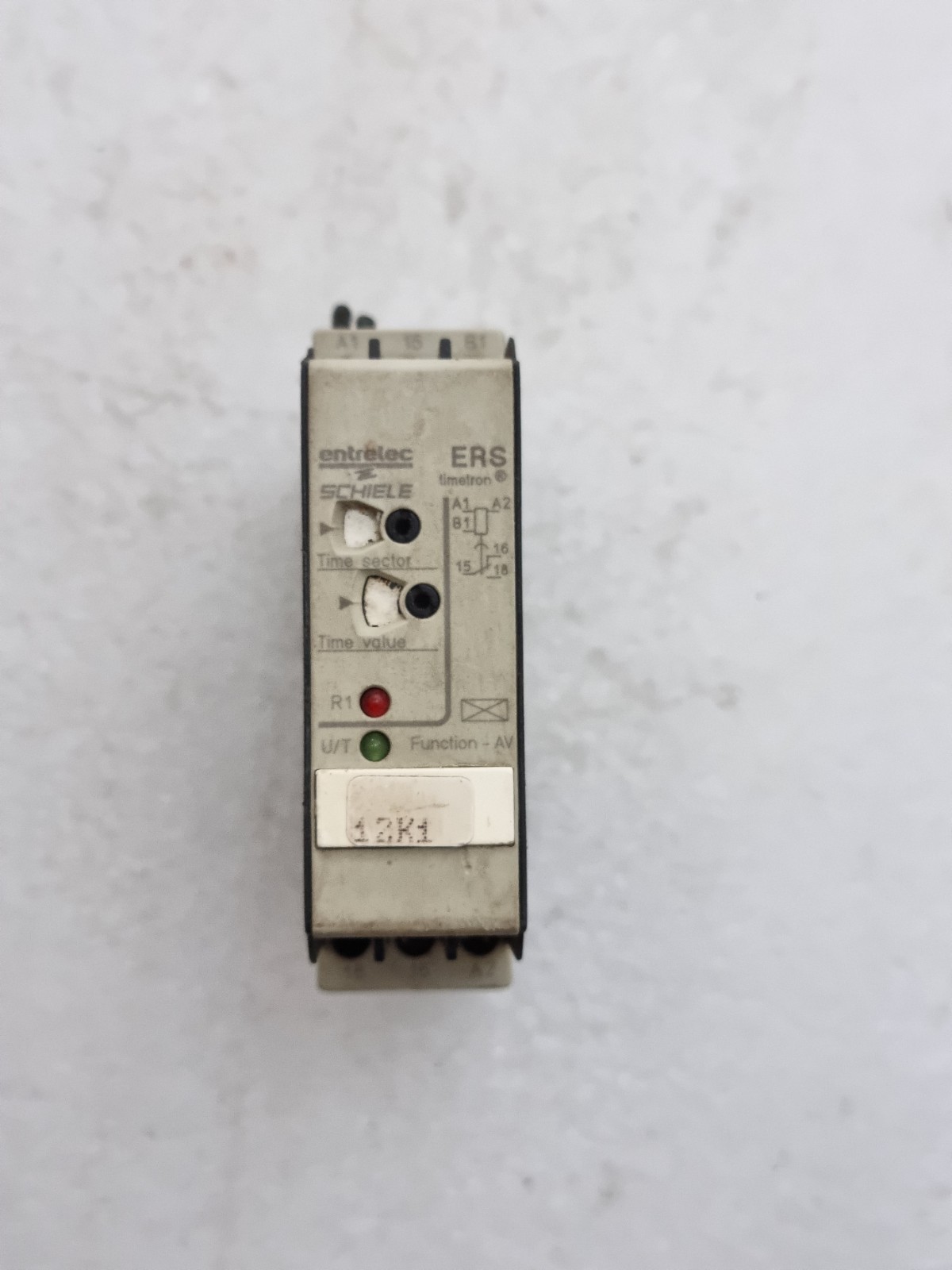 Used ENTRELEC ERS TIMETRON SCHIELE TIME RELAY MADE IN GERMANY