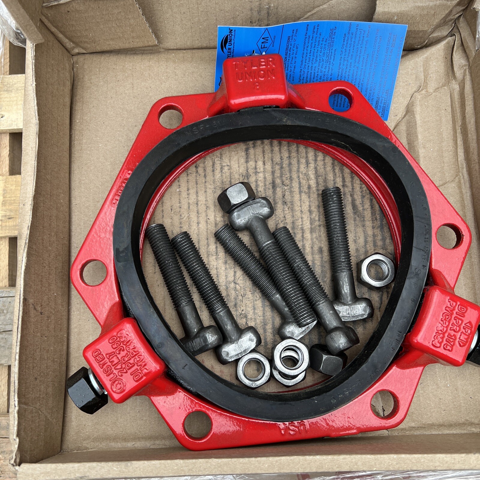 TufGrip PVC Joint Restraint Ductile Kit 8″ w/TLP Gland, Gasket & Nuts/Bolts