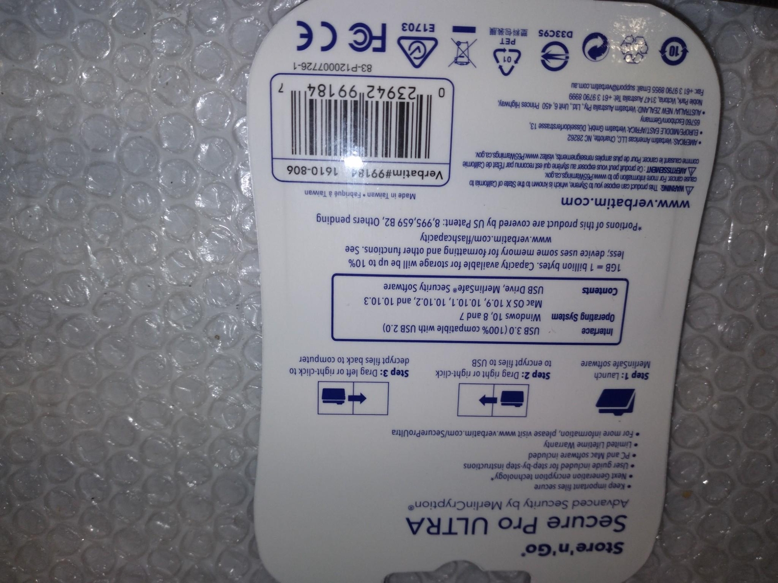 VERBATIM STORE N ‘GO’ SECURE PRO ULTRA 32GB