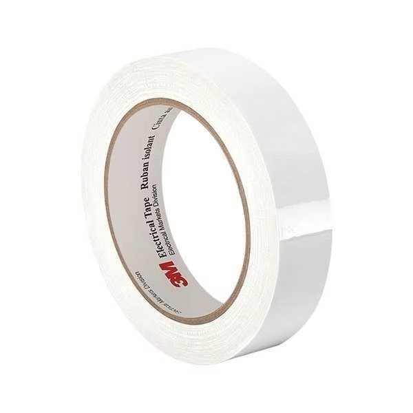 3M ElectricalTape, White, 72ydL, 1/4inW