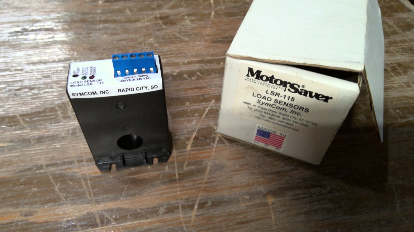 NEW – Motor Saver Symcom Protection Relays, LSR series, Load Sensor PN: LSR-115