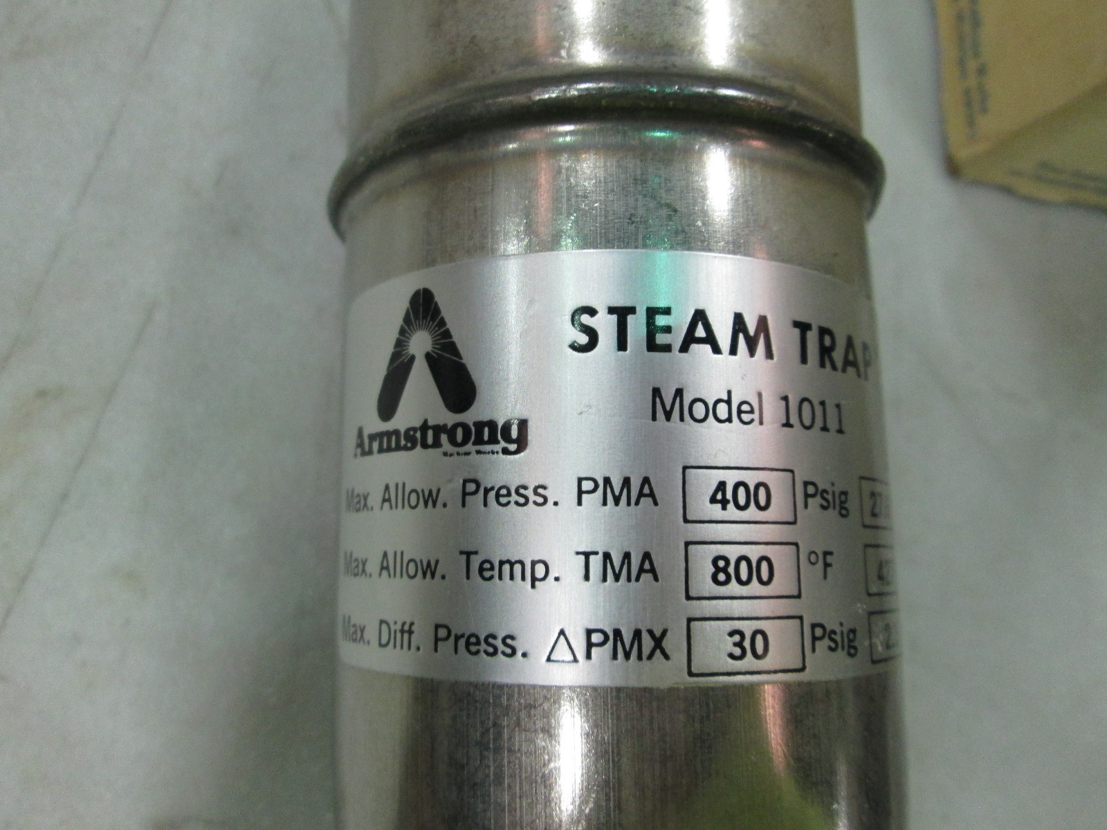 Armstrong S/S Steam Trap Model: 1011 Max Diff Pressure: 30 PSIG 3/4″ FNPT (NIB)