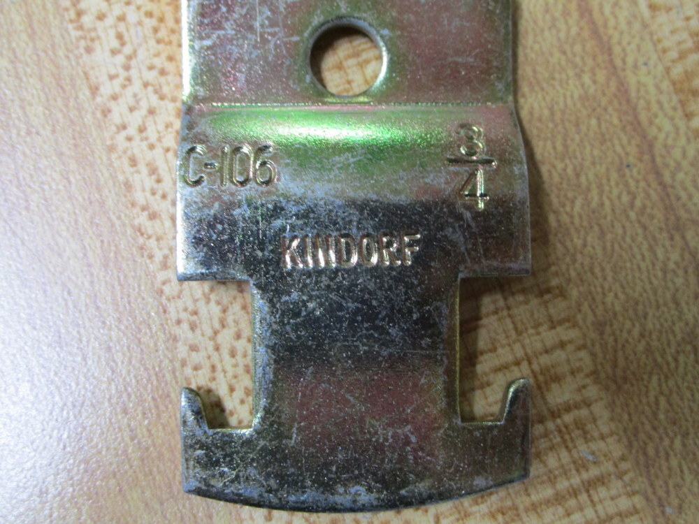 Kindorf C-106-3/4 Pipe Strap C-106 W/Out Hardware (Pack of 27)