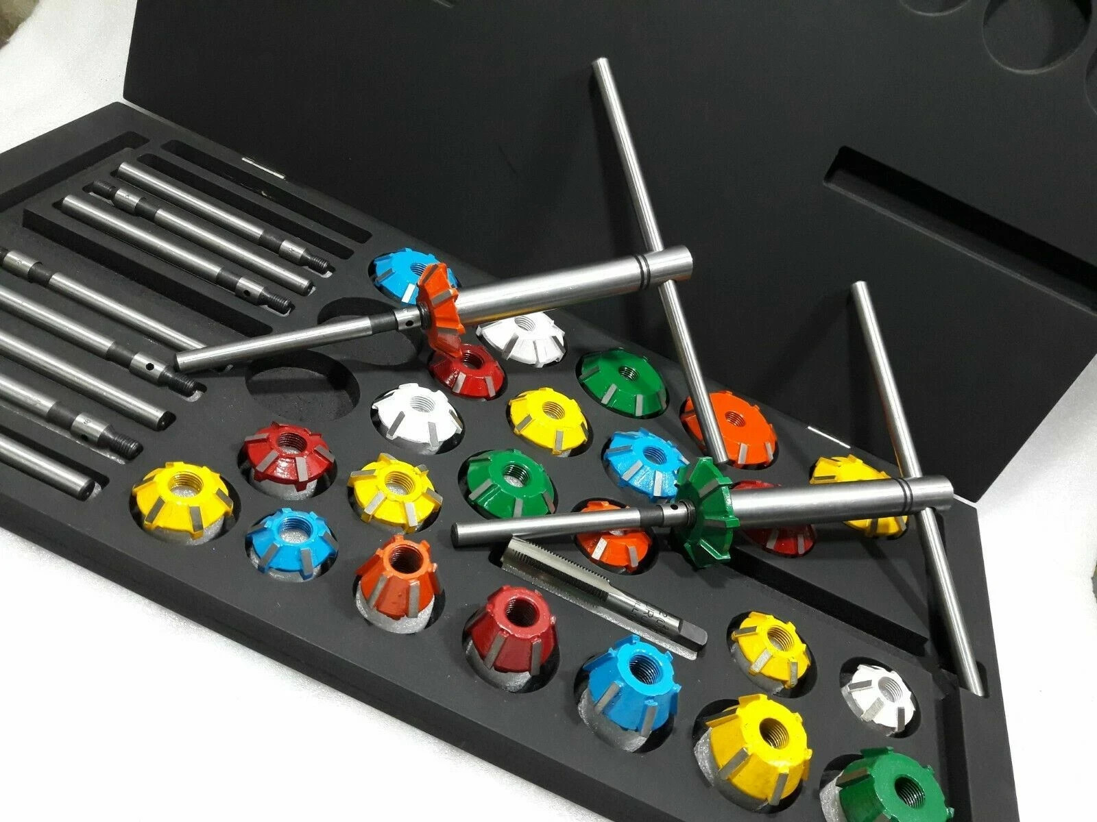 24 pcs Valve Seat Cutter Set Carbide Tipped To cut Modern Heads Hard Seats -best