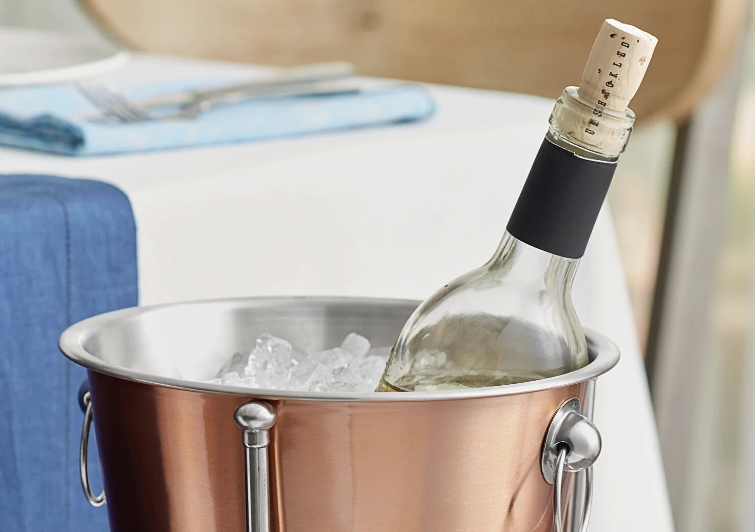 OCS Parts 6-Pack 8.5″ 4-Quart Bronze Wine and Champagne Cooler Ice Bucket