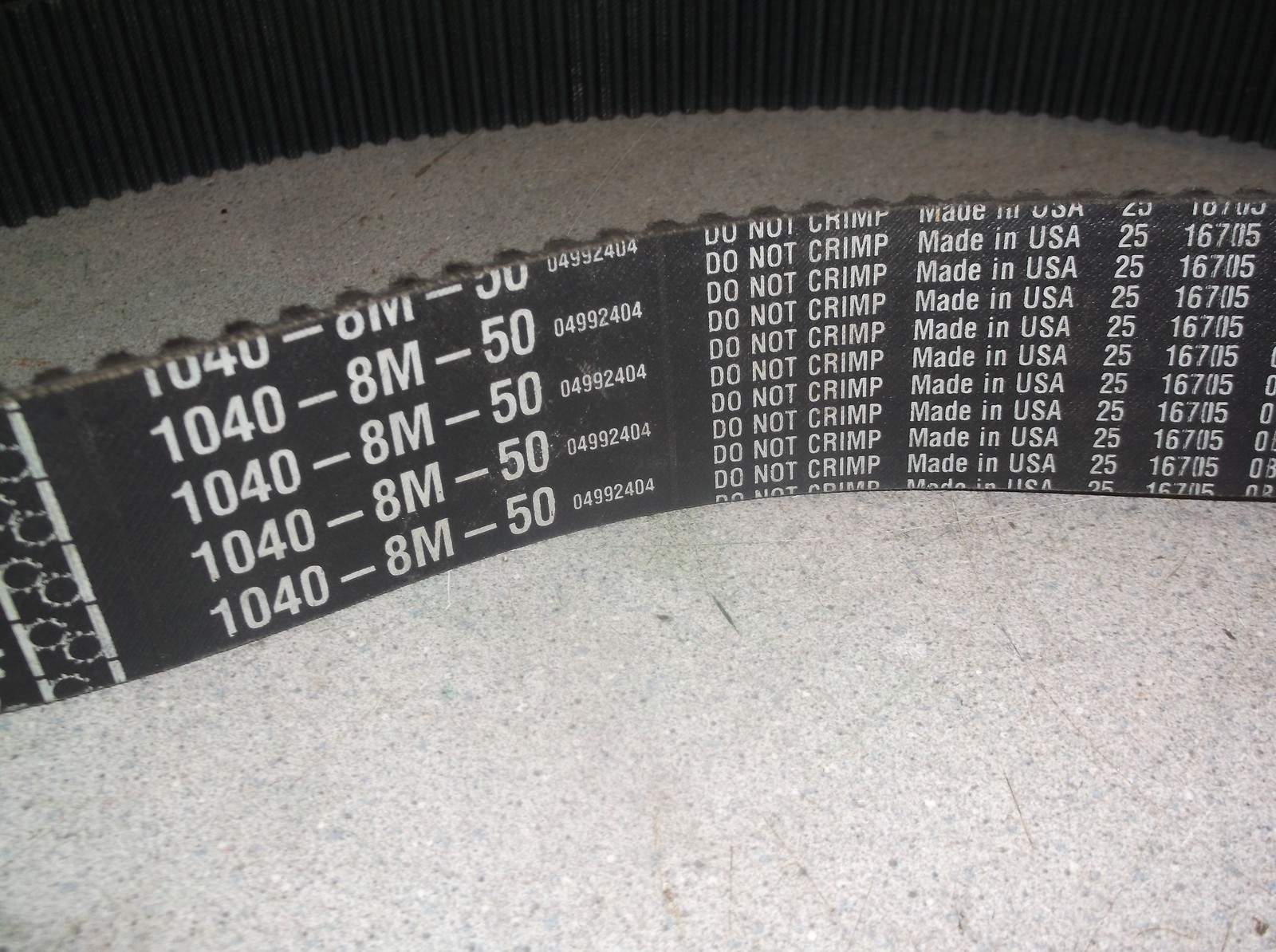 Goodyear Hawk 1040-8M-50 gearbelt 04992404 25 16705 *FREE SHIPPING*