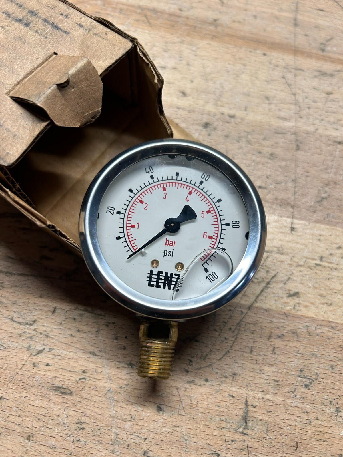 LENZ AFC-100-25 PRESSURE GAUGE NEW IN BOX-FREE SHIPPING