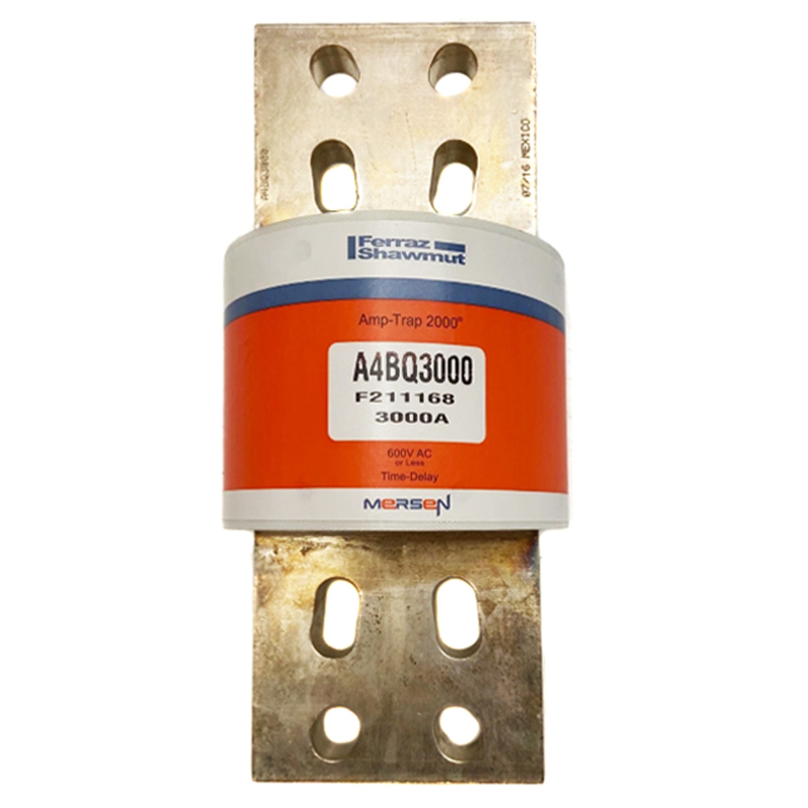 MERSEN A4BQ3000 AMP-TRAP 2000 CLASS L FUSE, 600V, 200KA, 3000A