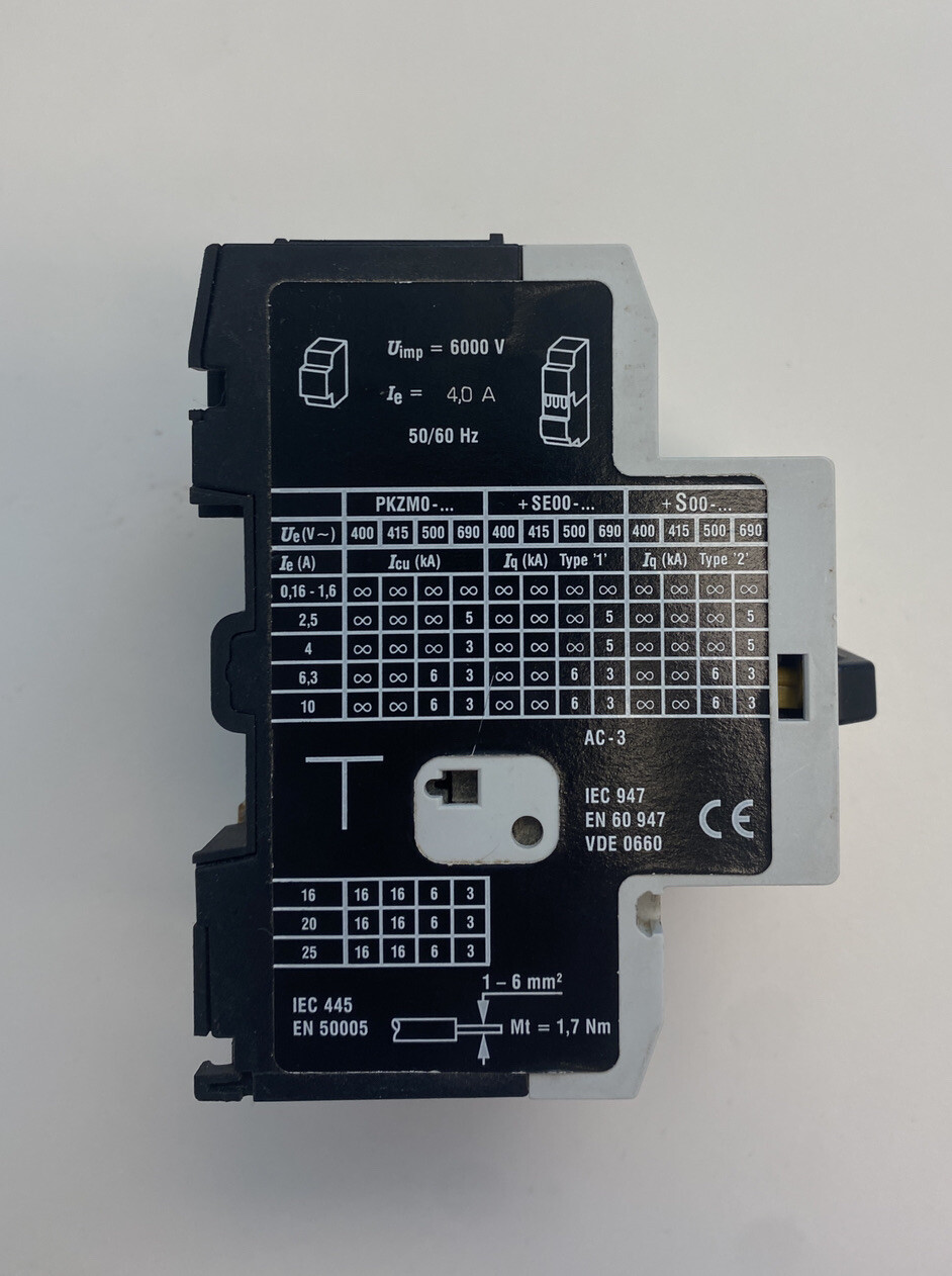 EATON KLOCKNER MOELLER PKZM0-4 Circuit Breaker