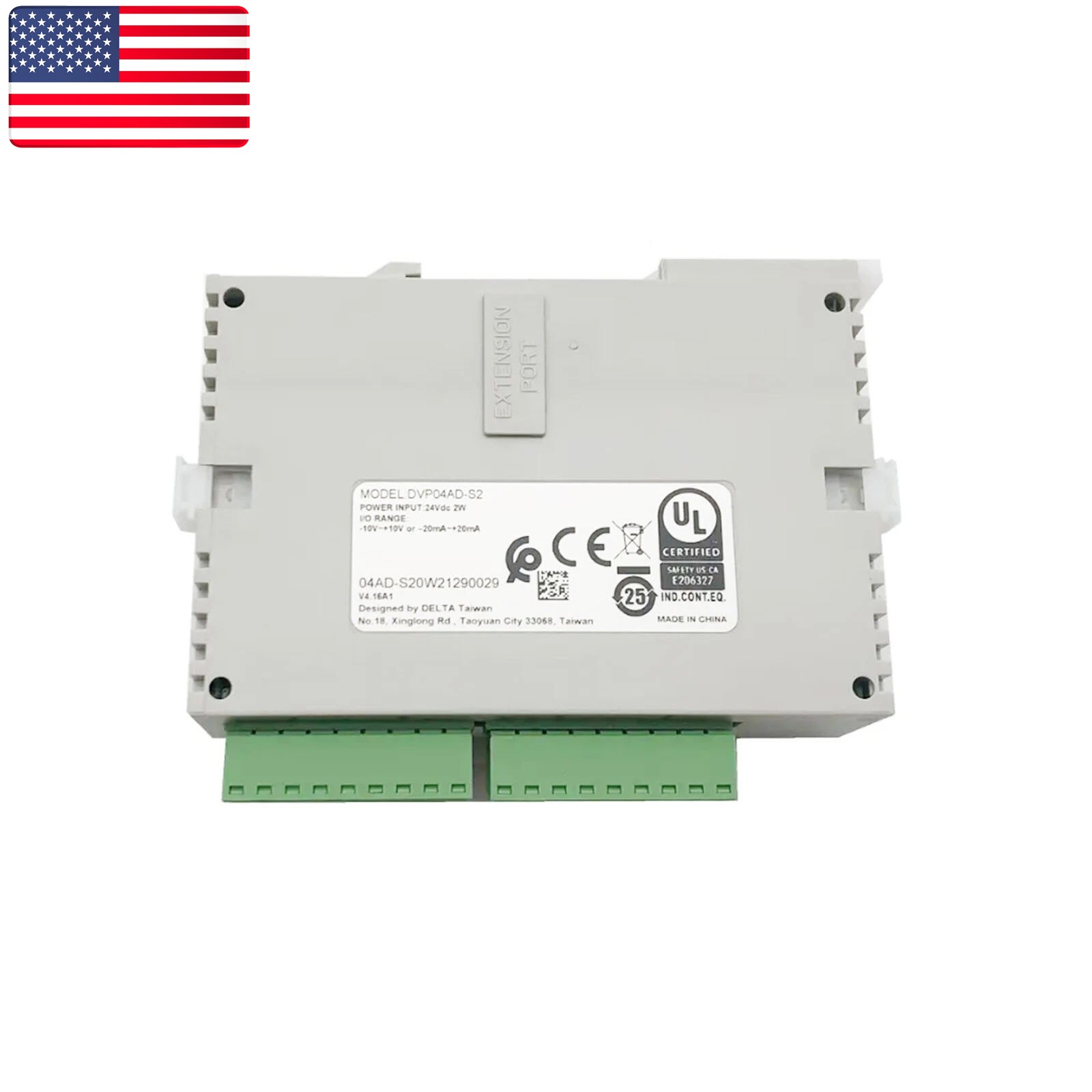 New In Box DELTA DVP04AD-S2 Analog Input Module – US Stock