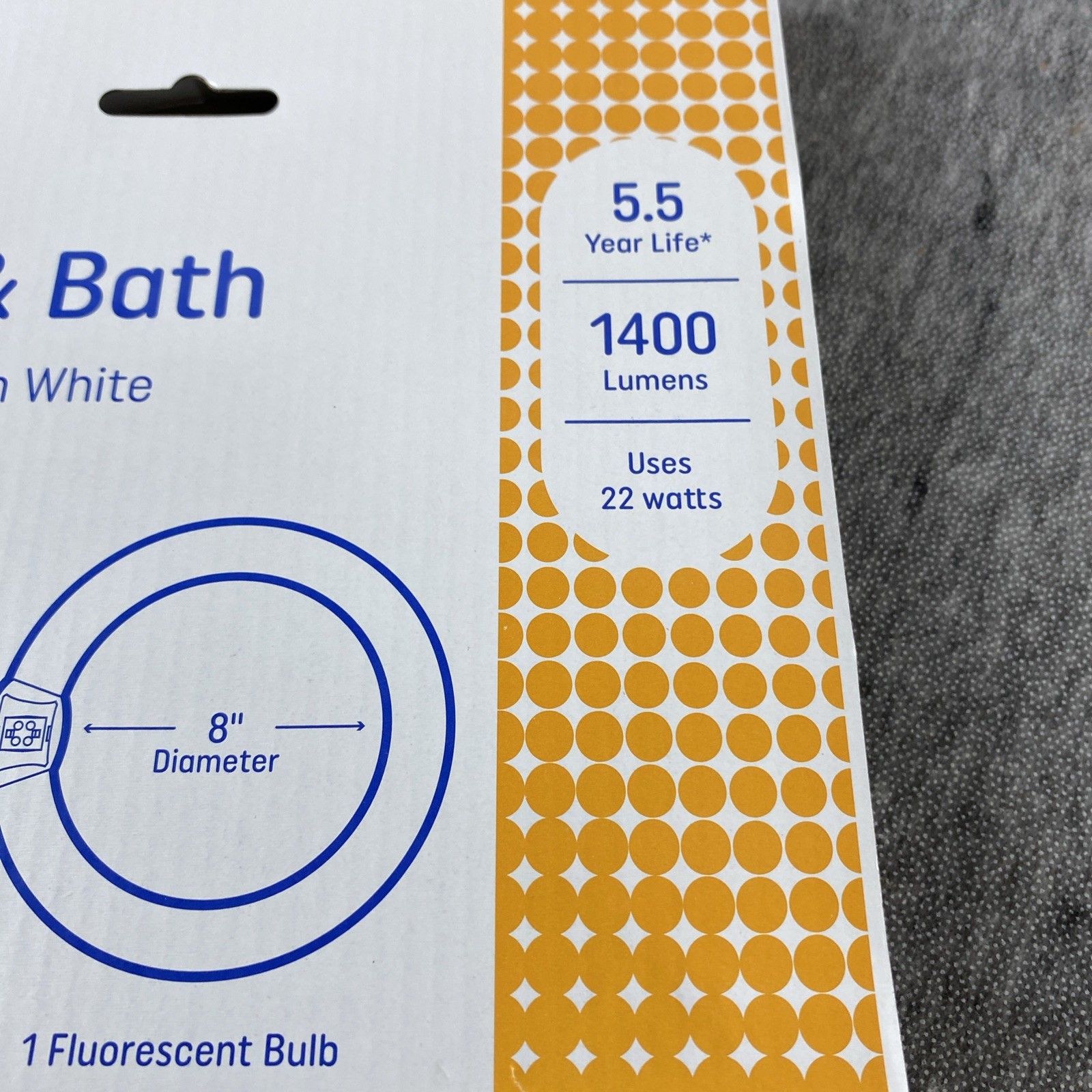 GE Lighting FC8T9/KB Circline Fluorescent Lamp 8″ 22W 3000K Warm White NEW✅