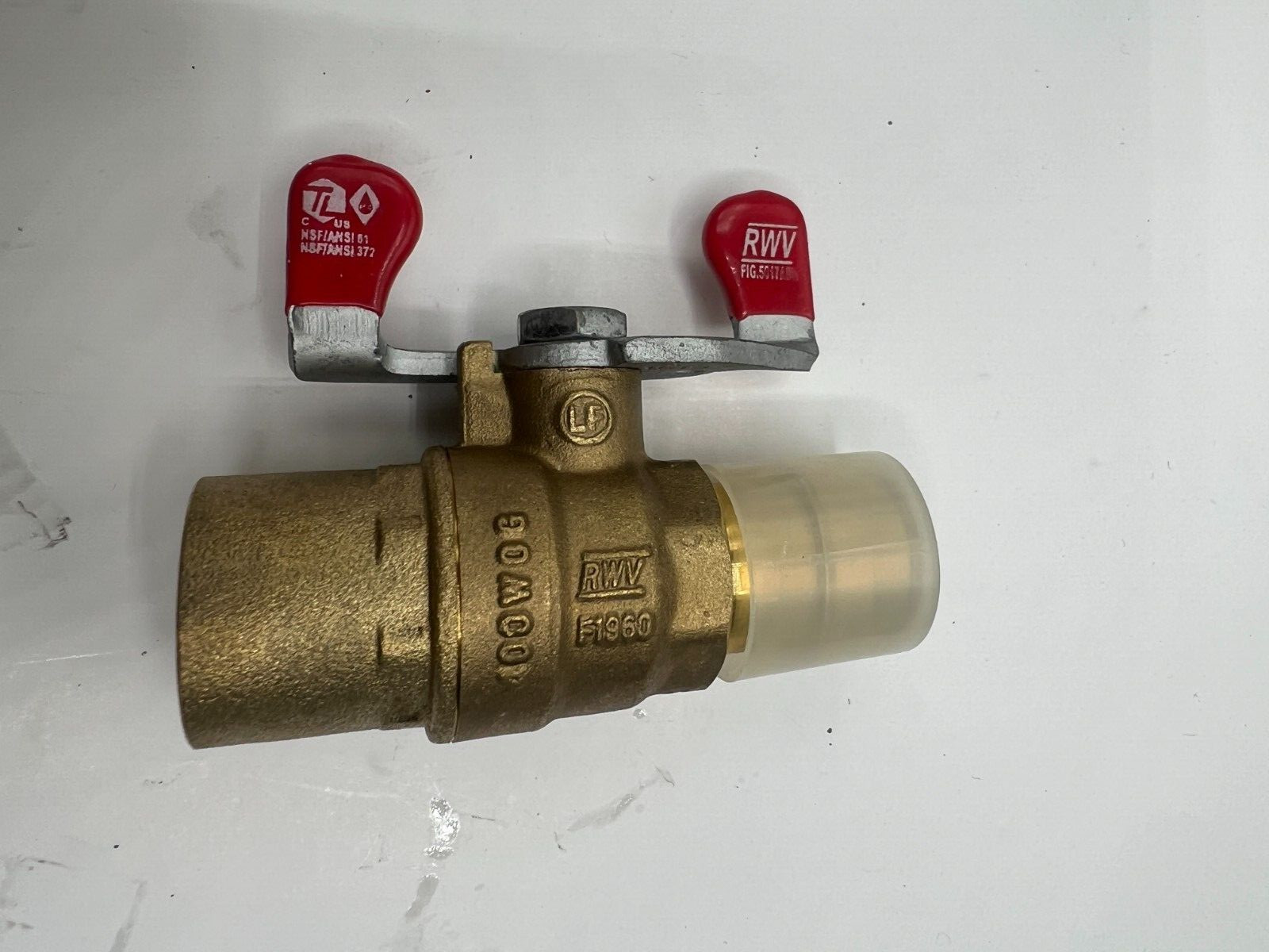 Red-White Valve Genuine OEM Fig. 5017ABW PXC Brass Ball Valve Lead Free 3/4 Inch