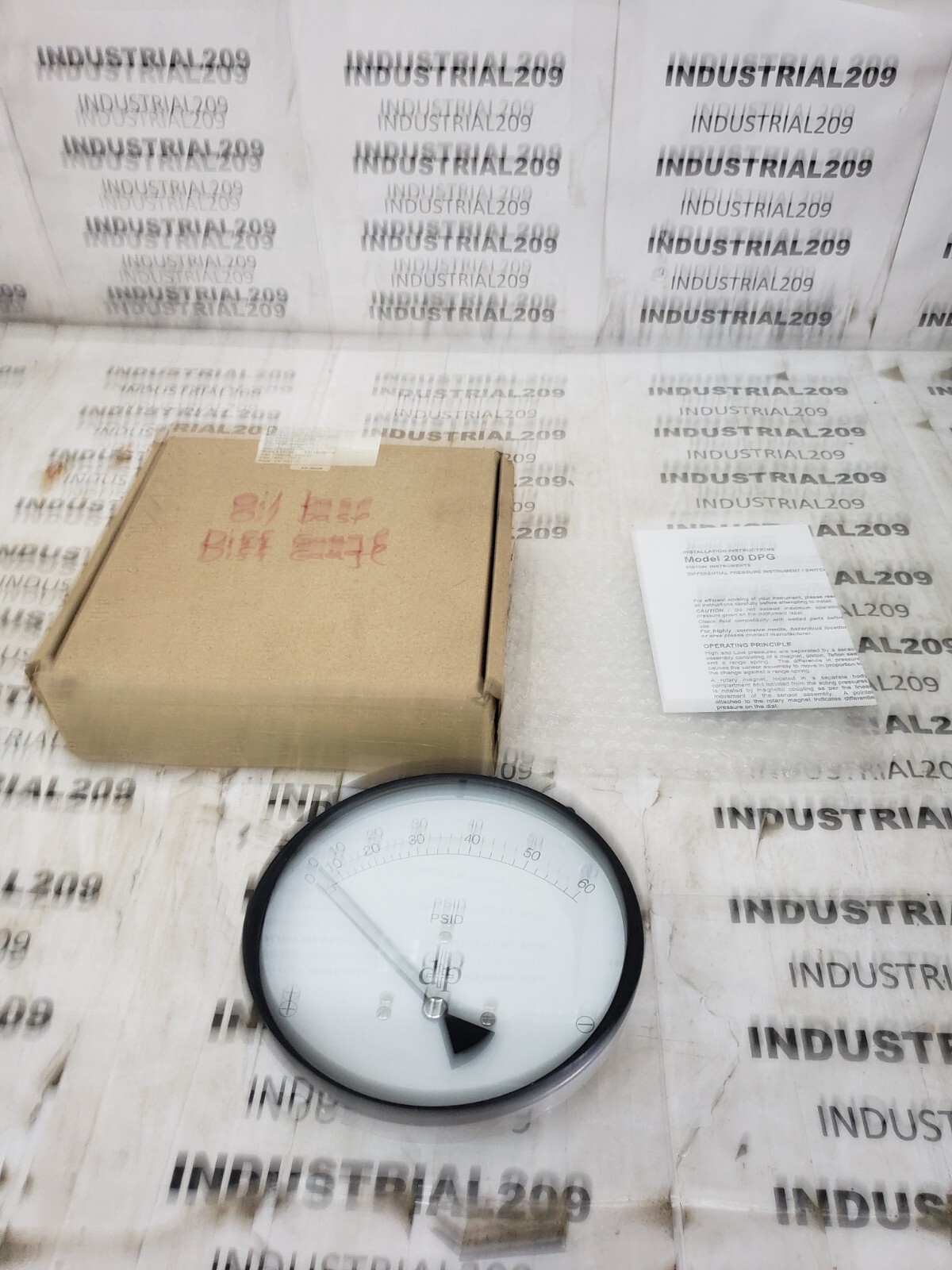 DIFFERENTIAL PRESSURE PLUS DPH200:PGS60S4RB60P GAUGE