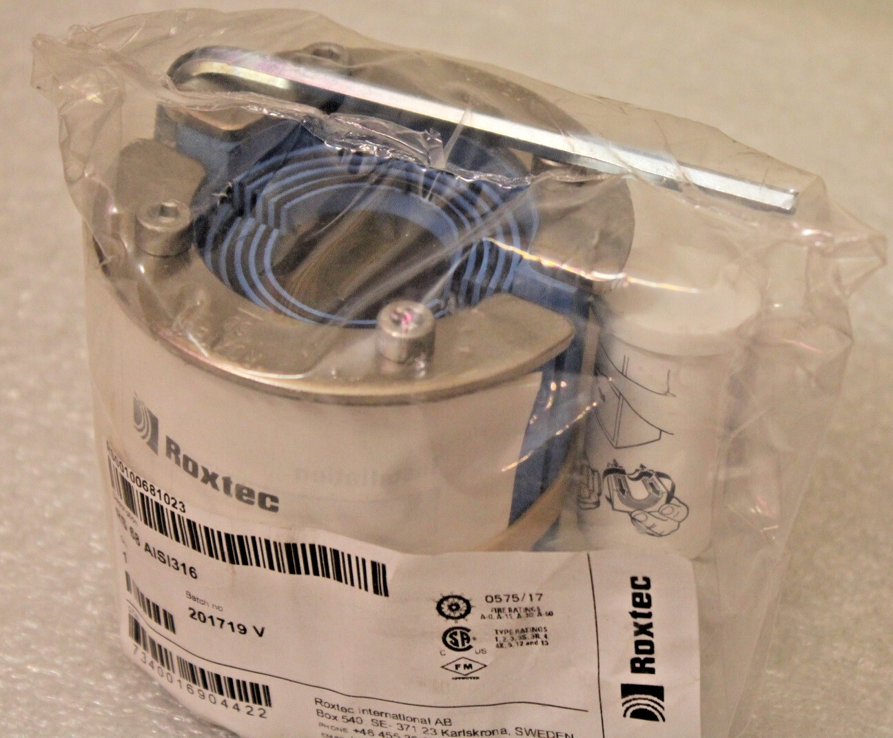 ROXTEC RS 68 AISI316 PENETRATION ROUND SEAL FOR CABLE/PIPE 26-48mm RS00100681023