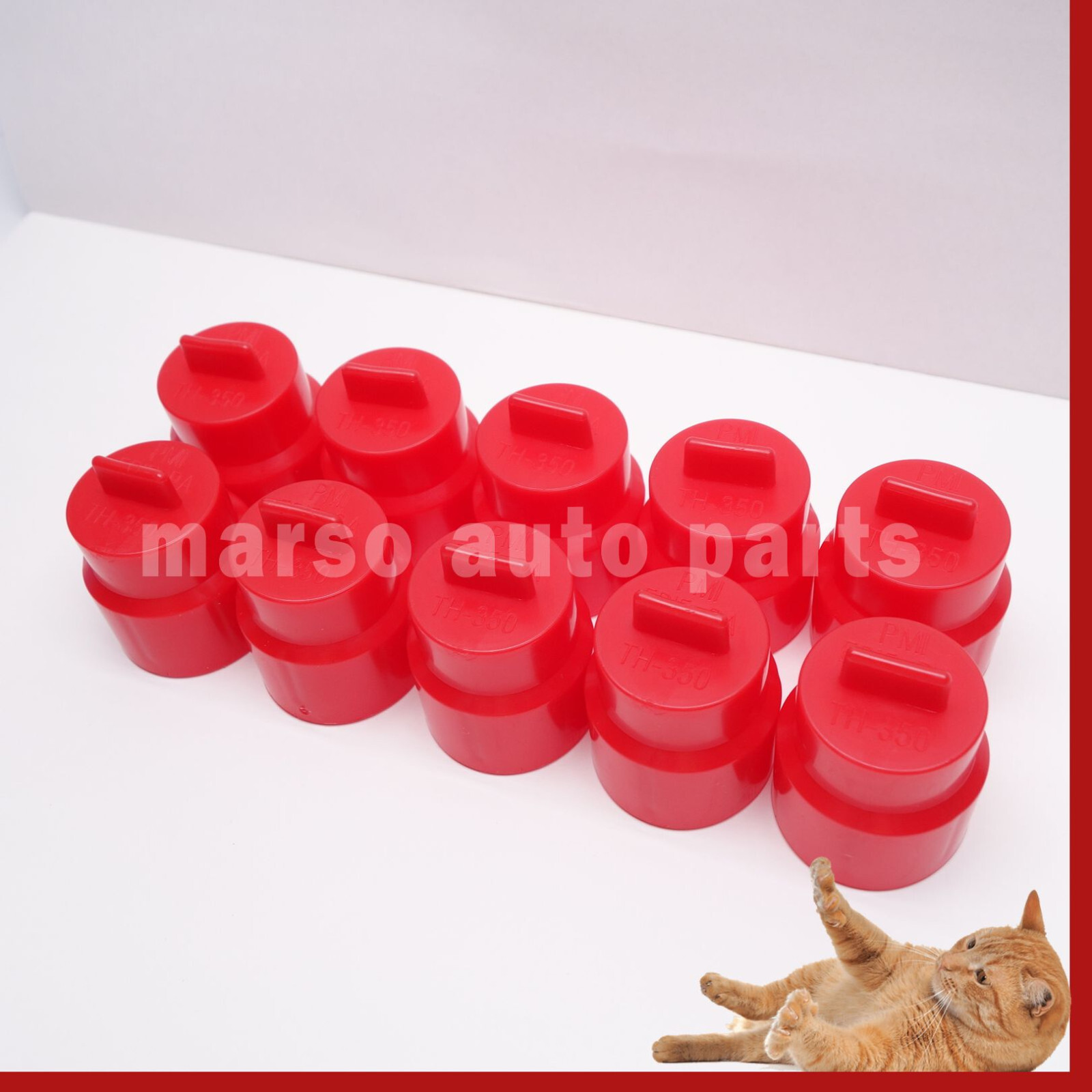 10pc TH350 Transmission Tail Shaft End Cap Plug C4 200-4R 700R4 4L60E Powerglide