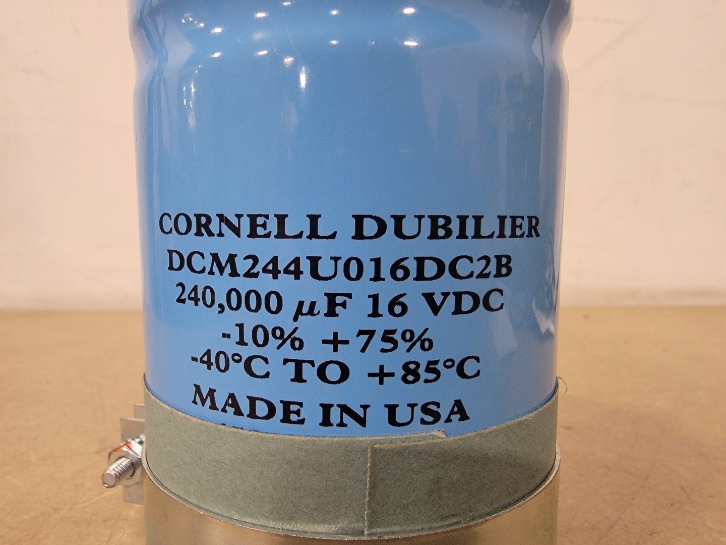CORNELL-DUBILIER DCM244U016DC2B 240,000uf Aluminum Electrolytic Capacitor