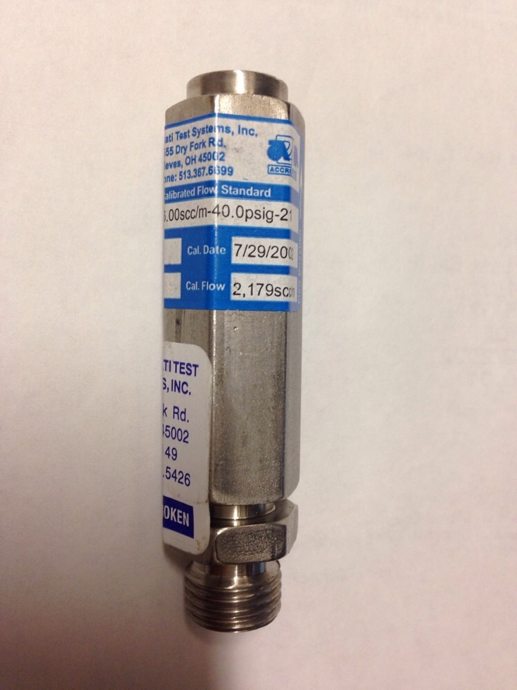 Cincinnati Test Systems 420-2166.00scc/m-40.0psig-21, EX0I1545, I-1545#1645Q3