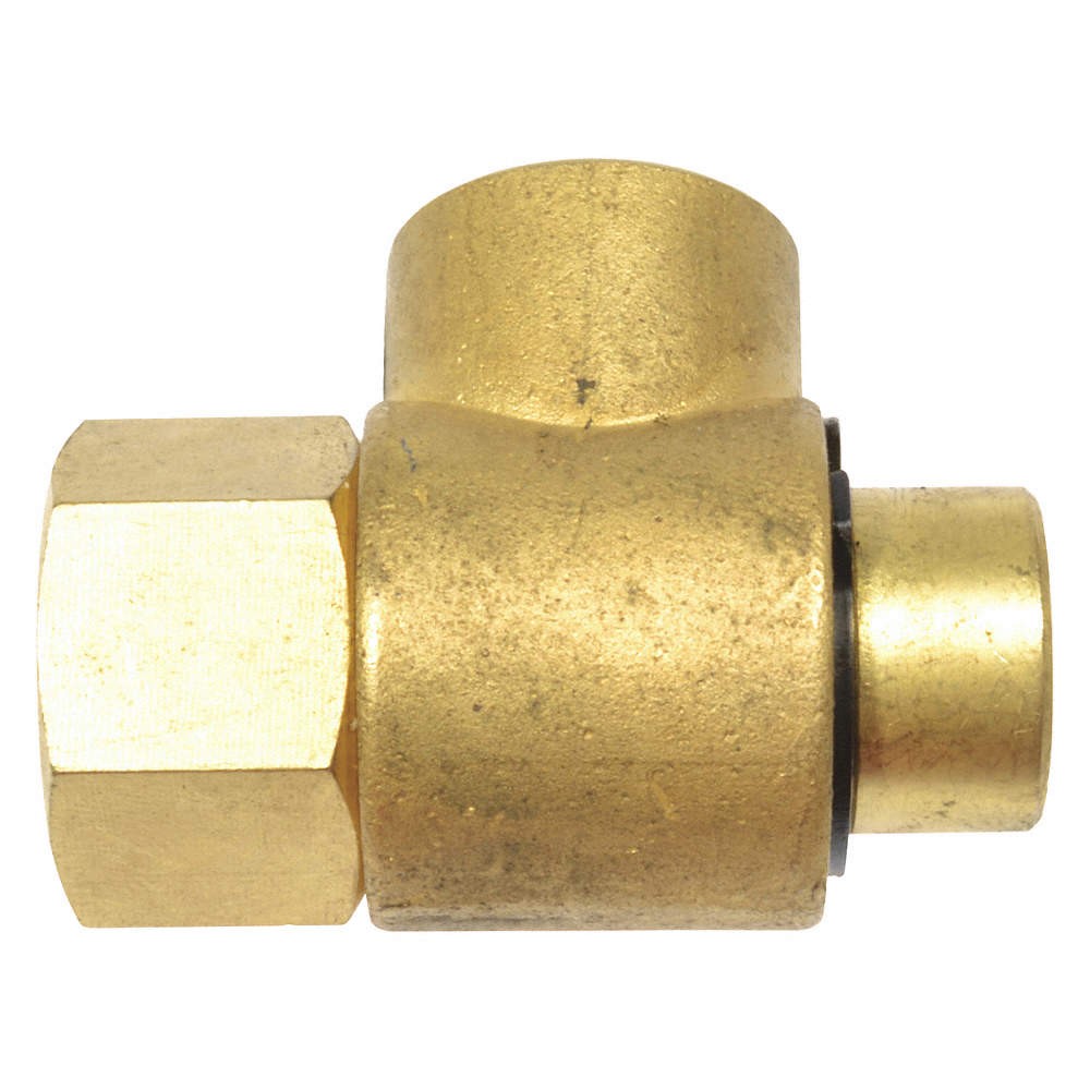SPEEDAIRE TT2CUA11G Swivel,90 Deg.,Steel,3/8 in FNPT Inlet 45N309