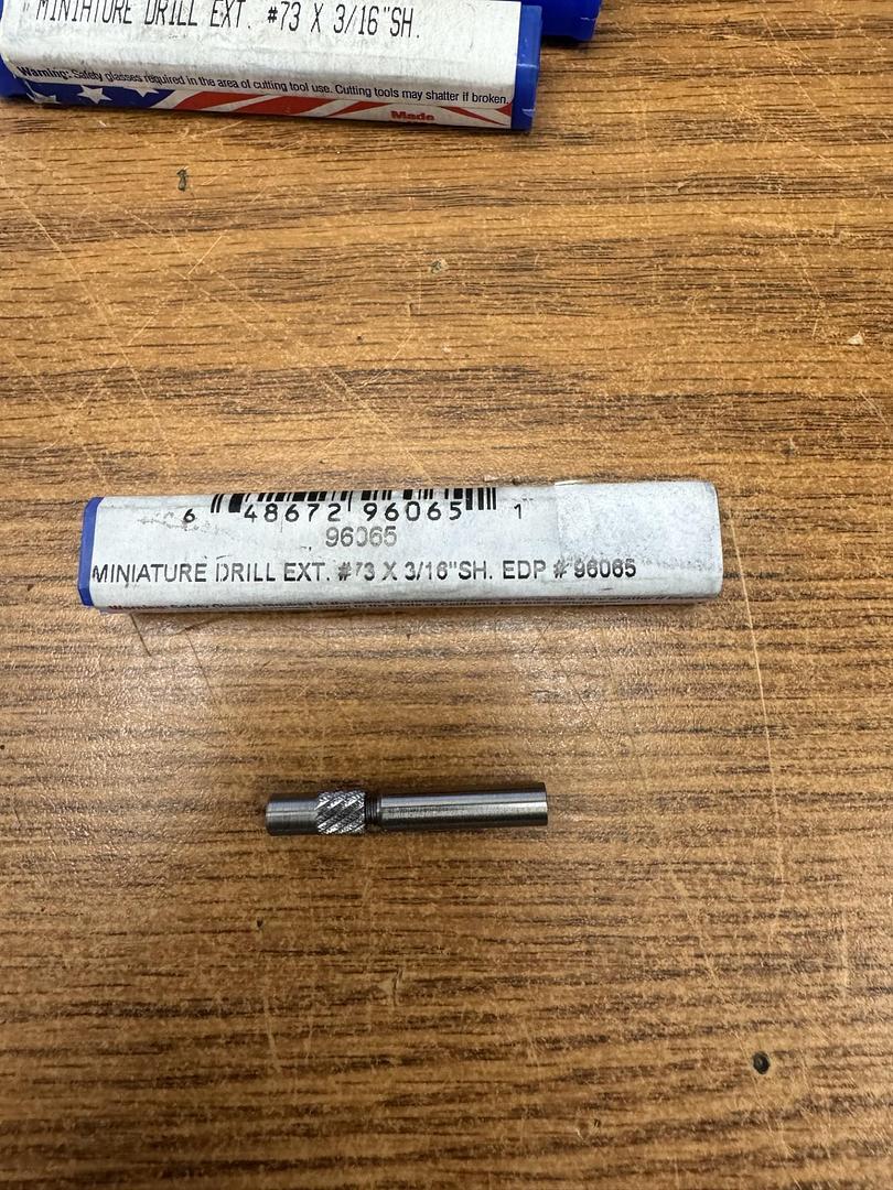 Whitney Tool 3/16″Shank Miniature Drill Extension.24″Hole #73 Drill Size GHA-132